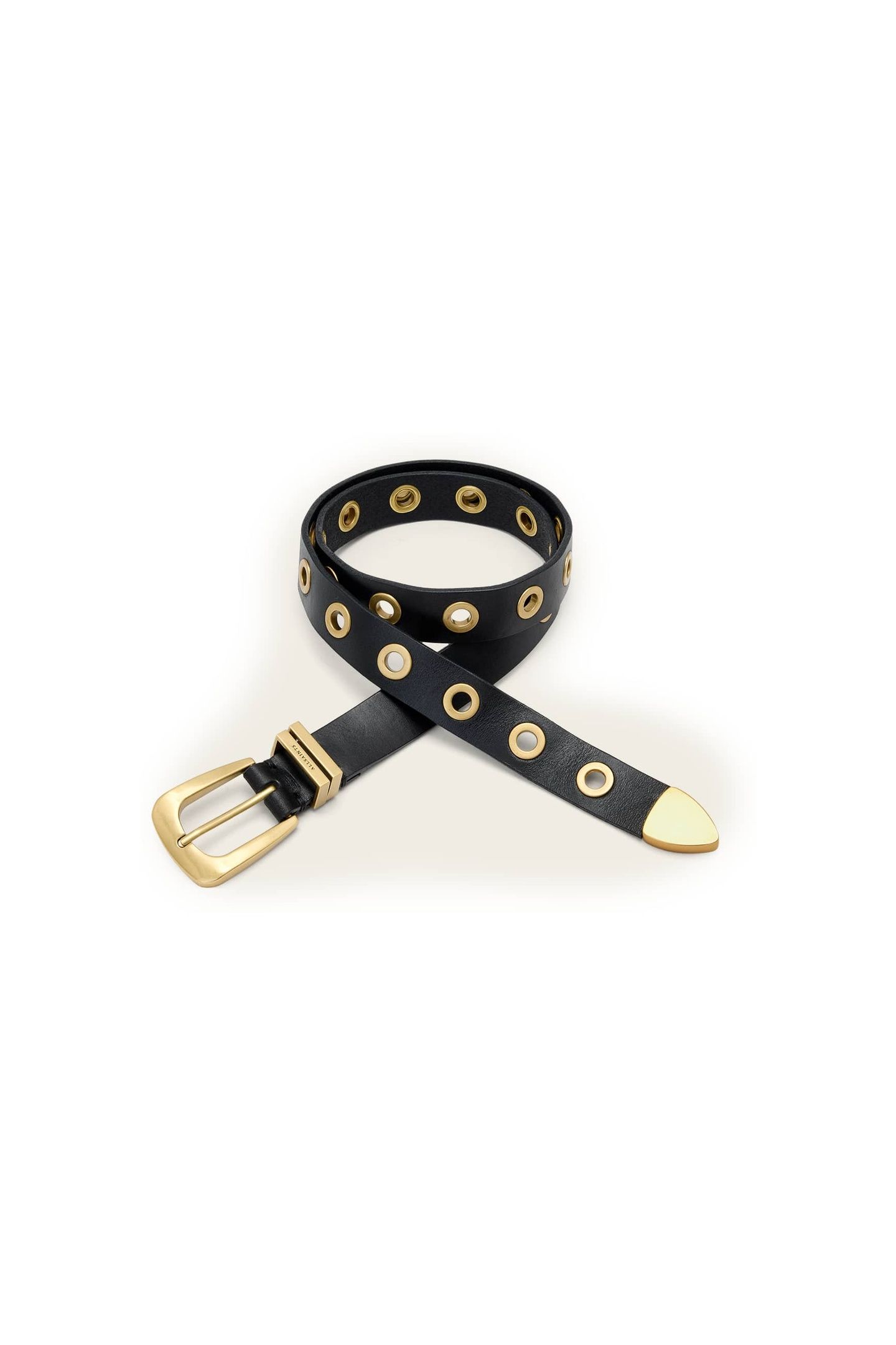 JULIA EYELET BELT BLACK/GOLD 1