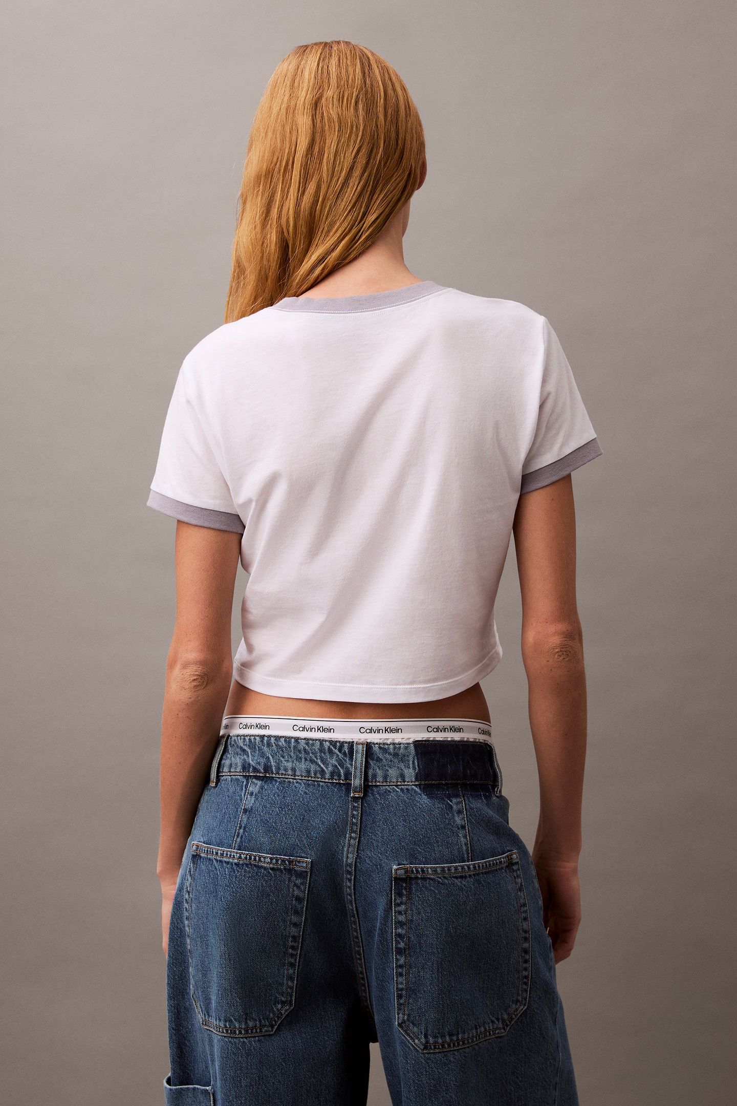 SS DRAPEY JERSEY CROPPED BRILLIANT WHITE/LILAC GRAY 2
