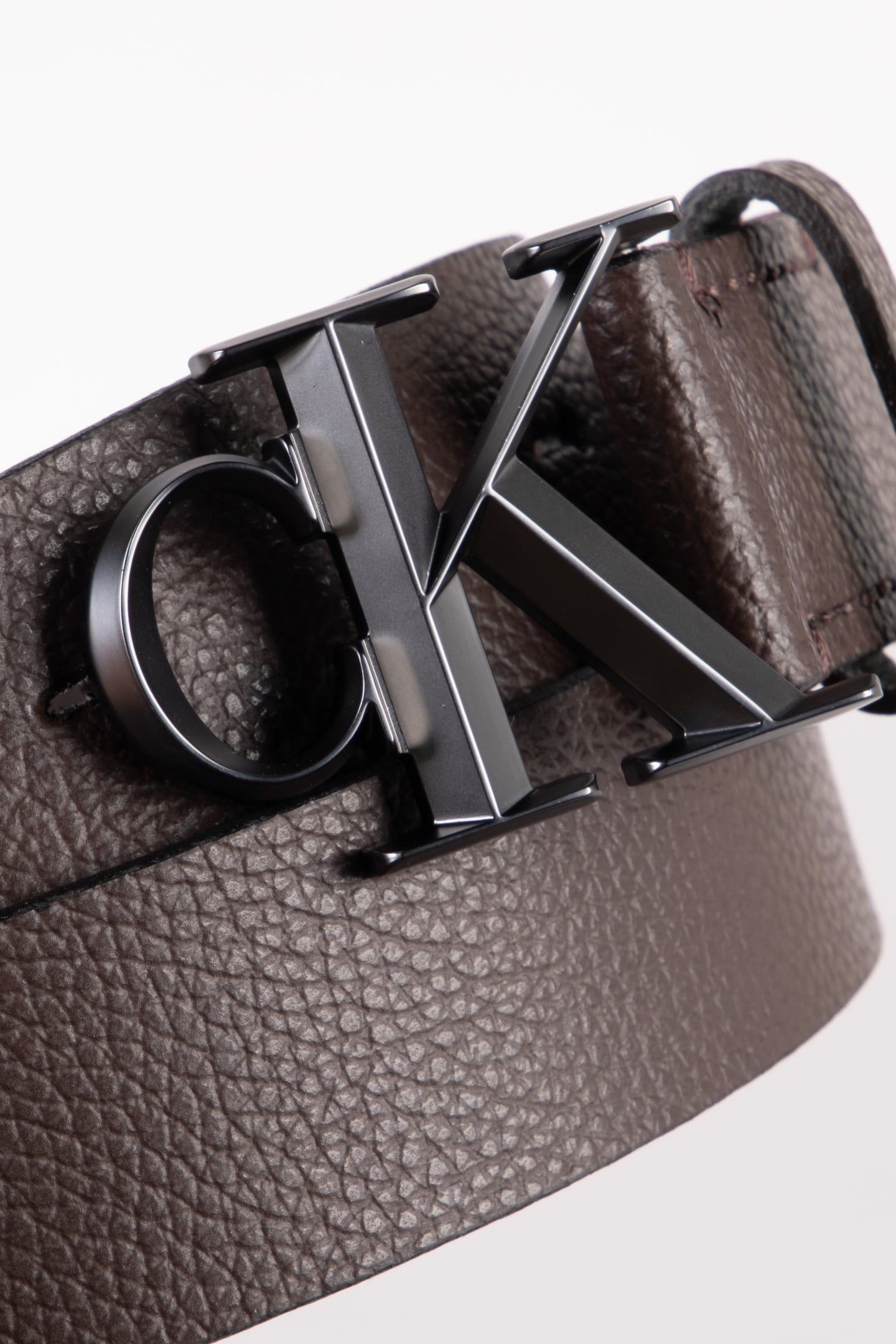 CK BUCKLE 32MM BELT CK DARK BROWN 5