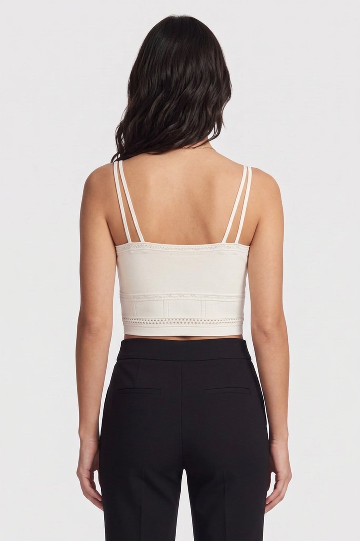 SLEEVELESS KNIT ECRU 2