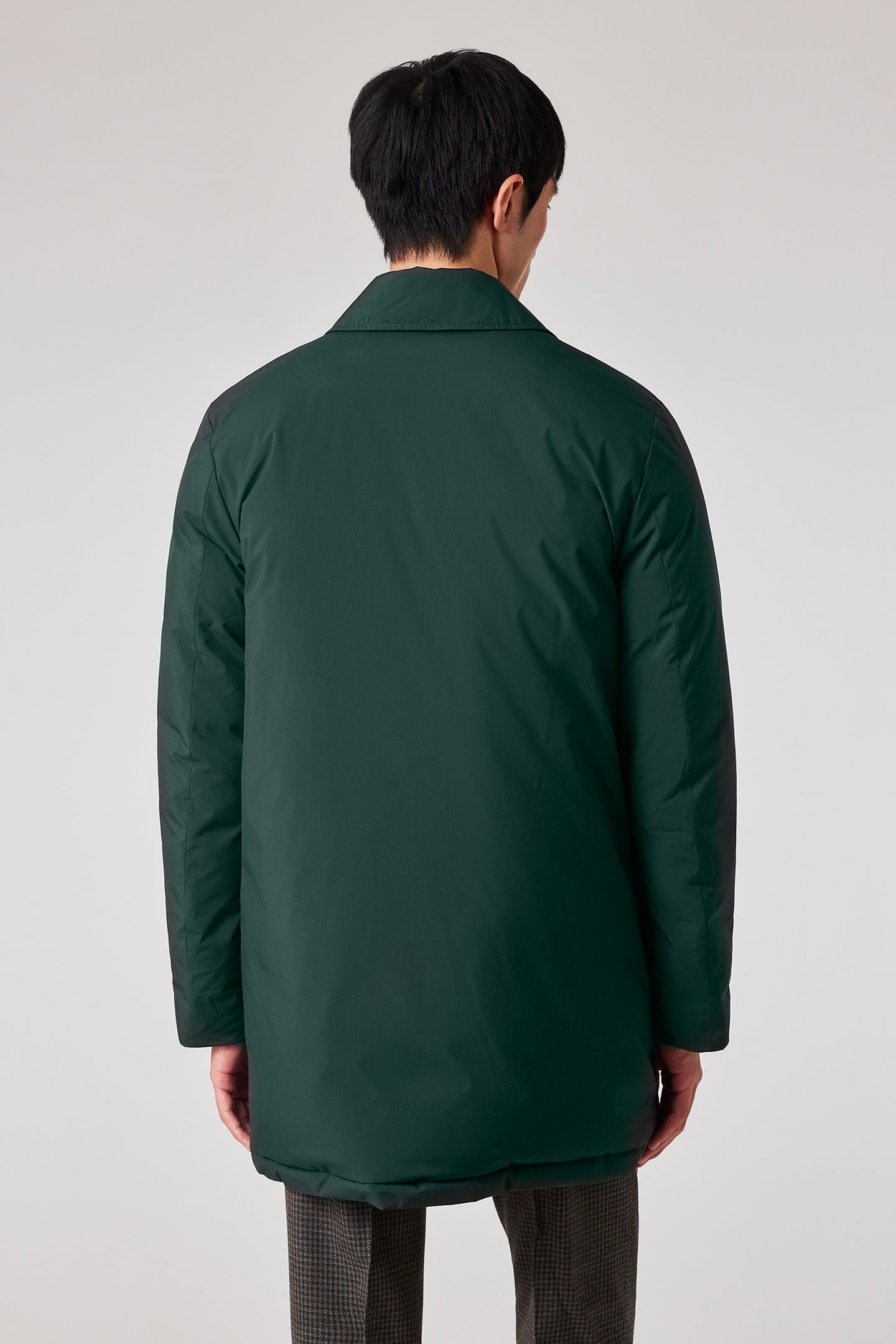 MENS DOWN COAT VERY DARK GREEN 3