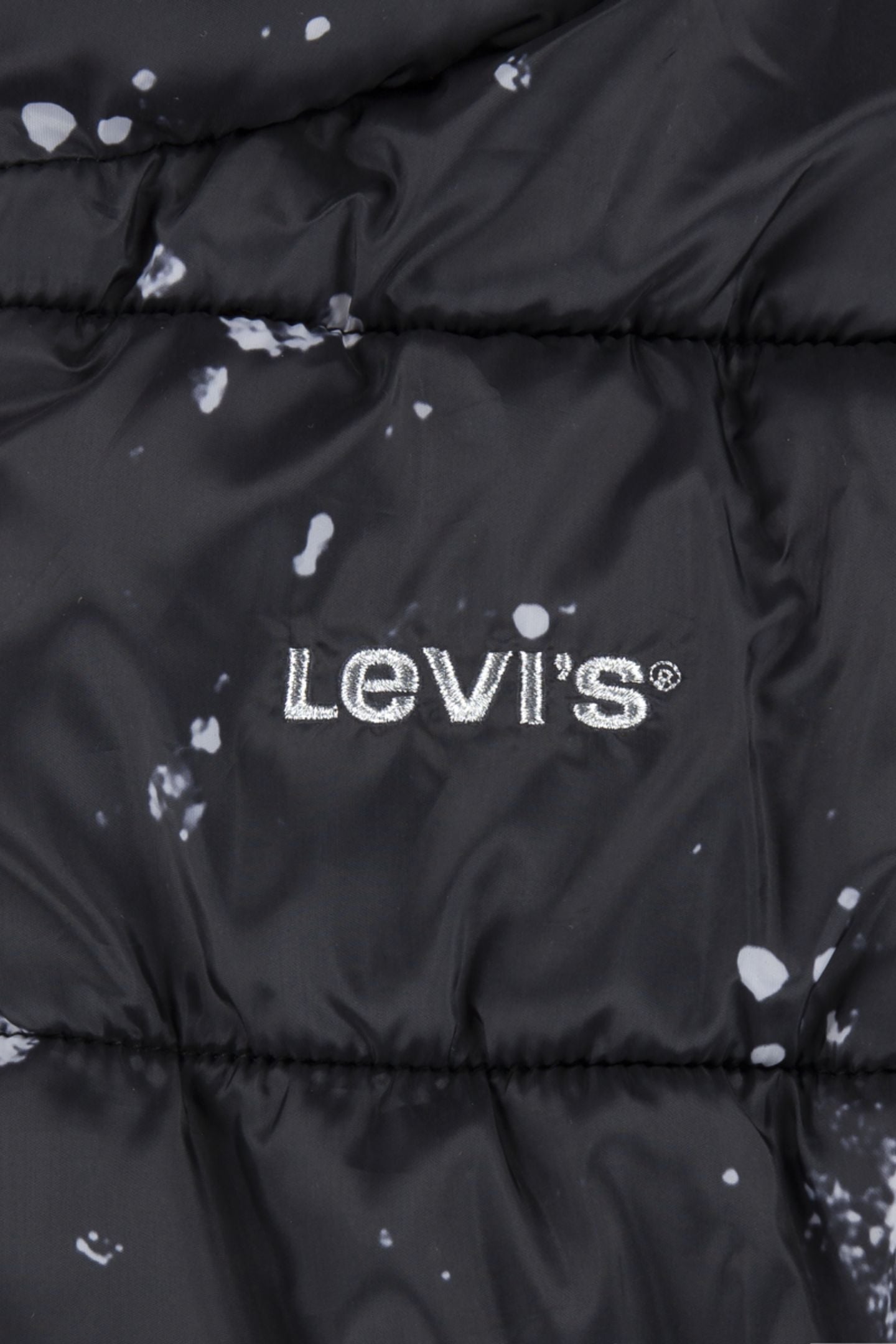 GIRLS BOX FIT AOP PUFFER BLACK 4