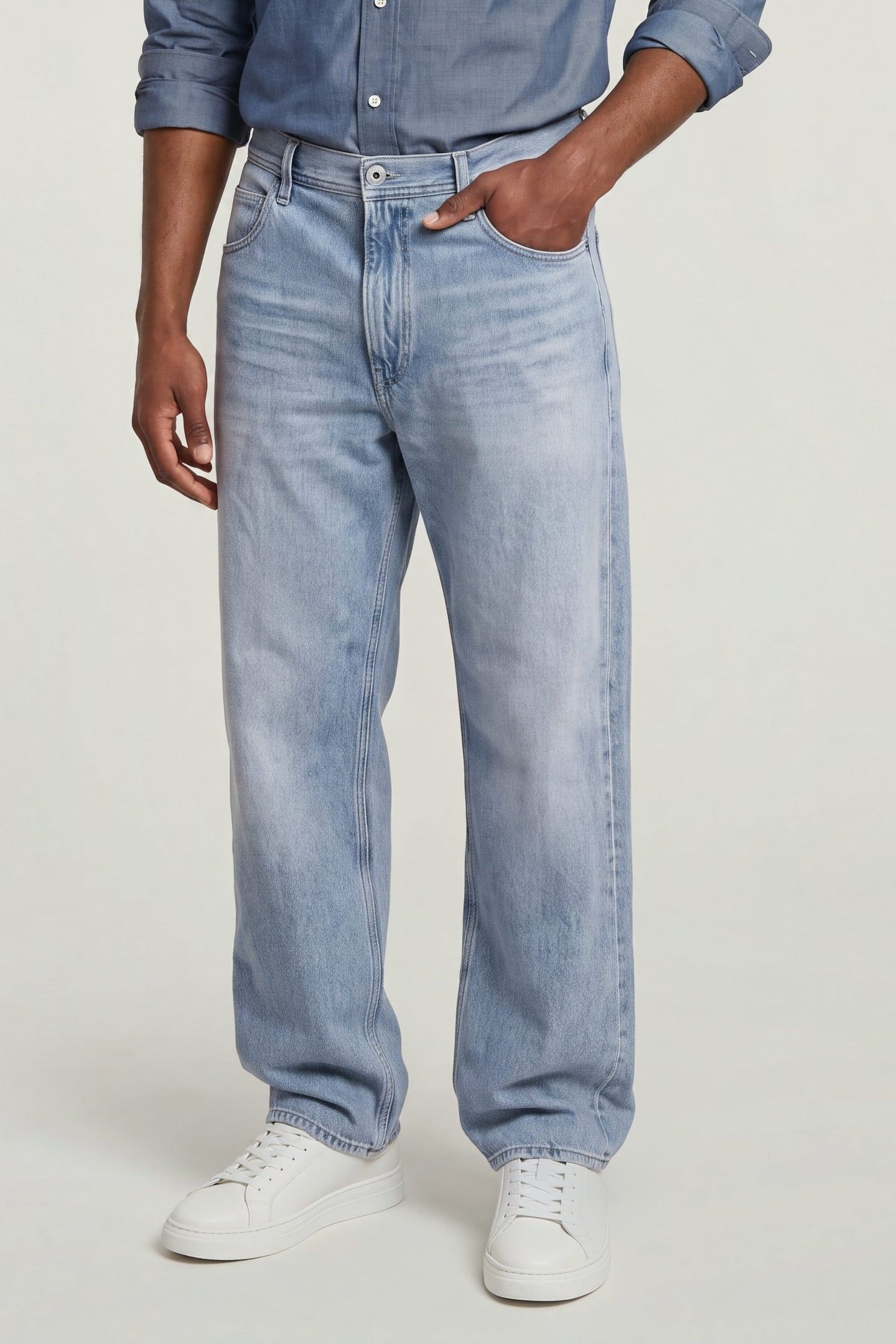 MODSON STRAIGHT CHINO LIGHT/PASTEL BLUE 1