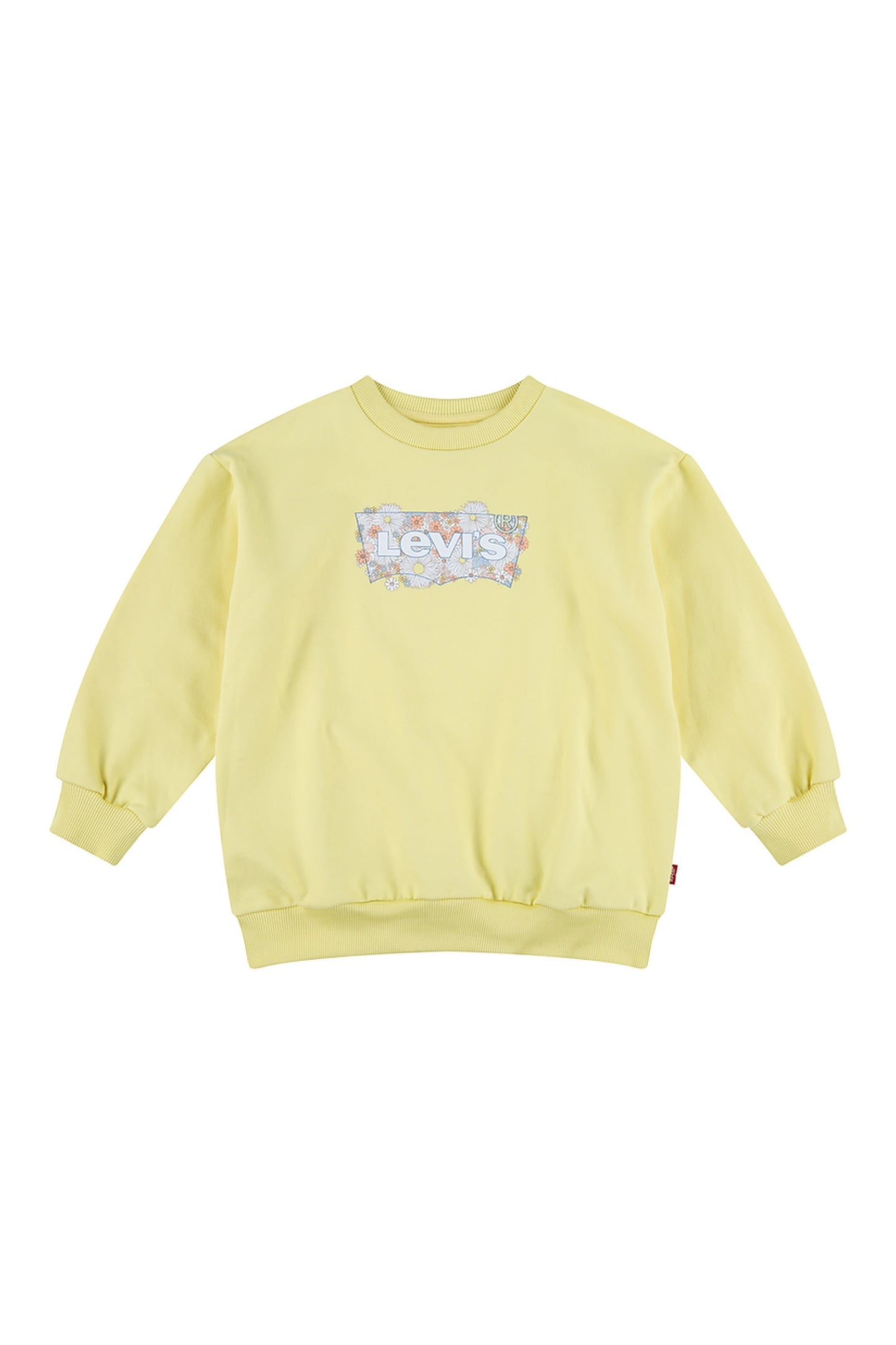 GIRLS OVERSIZED CREW SWEATSHIRT LIMA BEAN 1