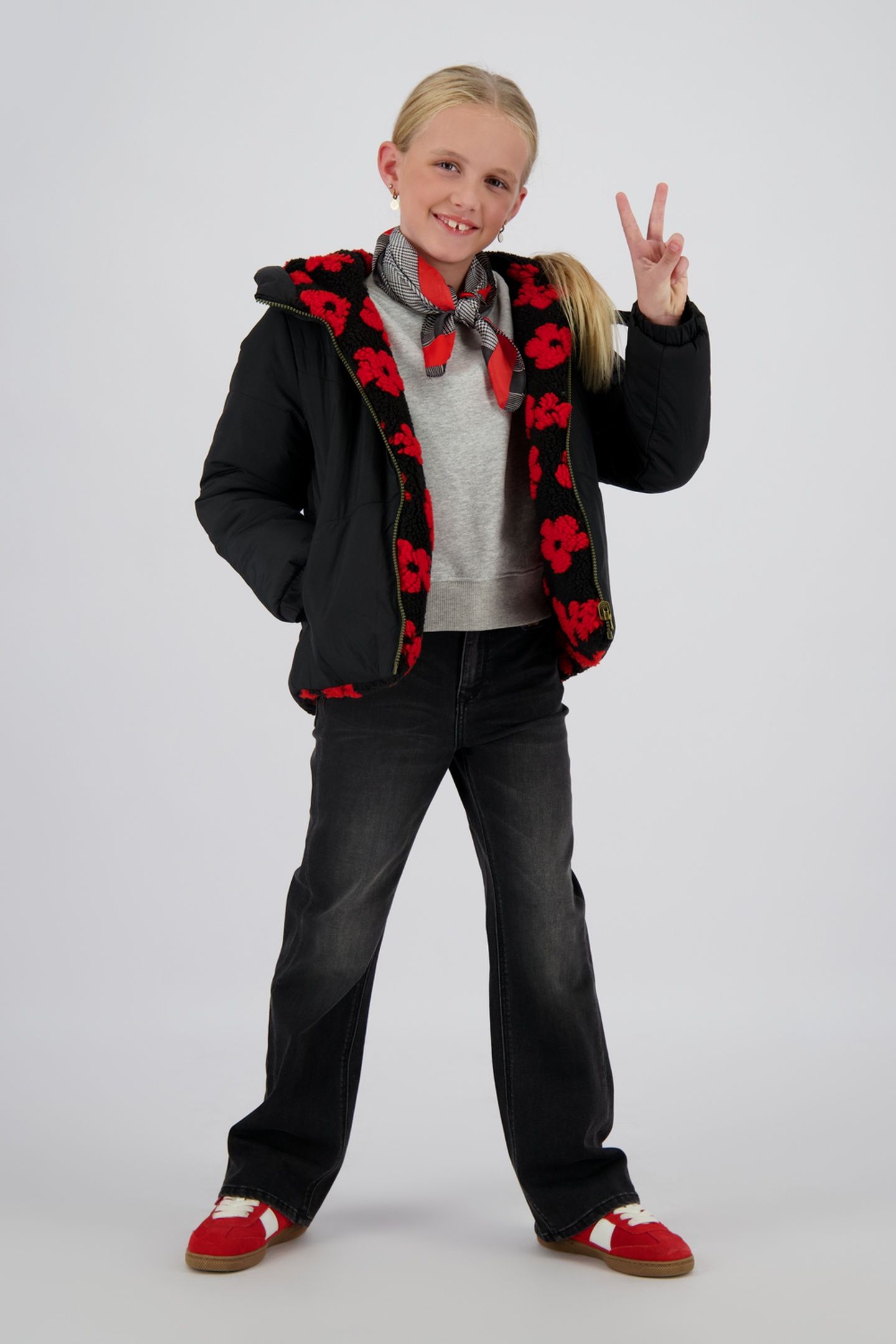 GIRLS TARA JACKET OUTDOOR DEEP BLACK 4