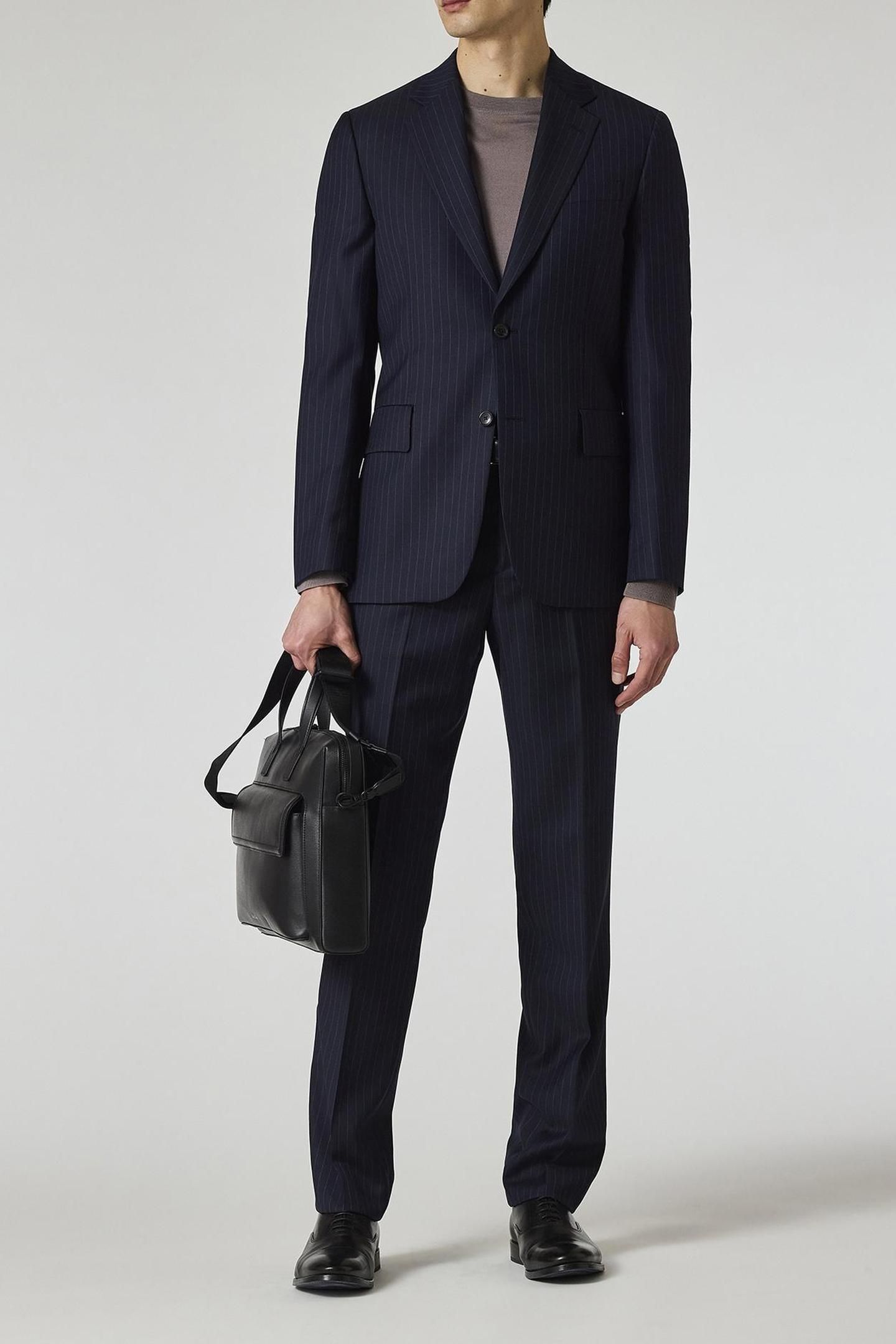 MENS TAILORED FIT 2 BUTTON SUIT INKY BLUE 3