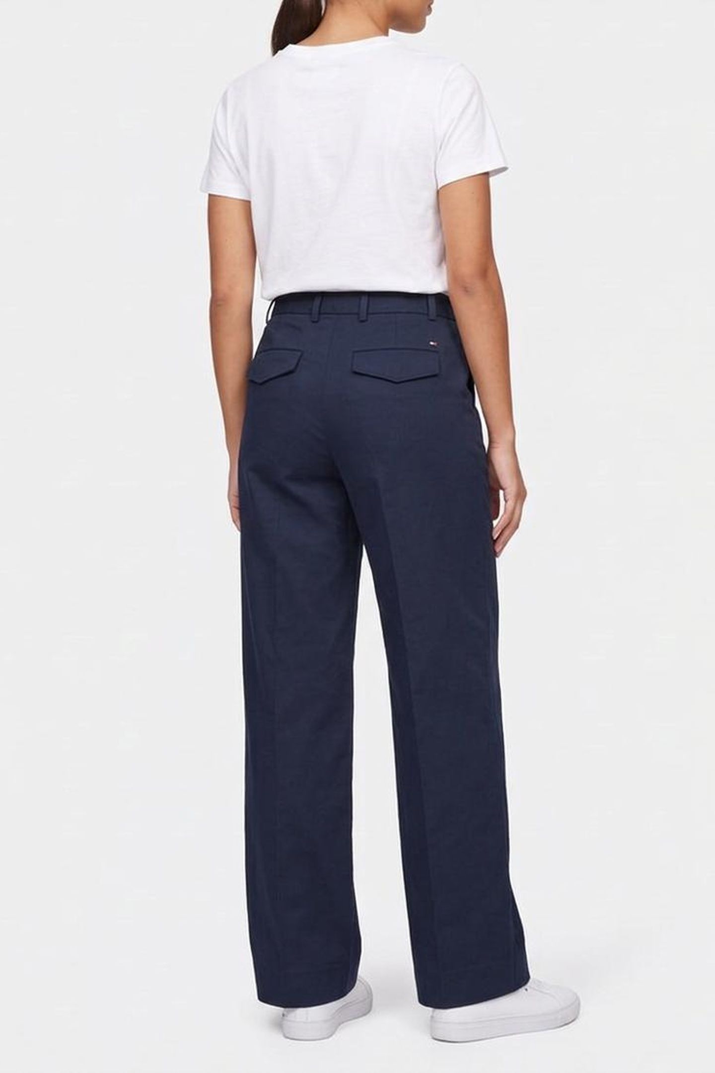 COTTON WIDE LEG PANTS DARK NIGHT NAVY 2