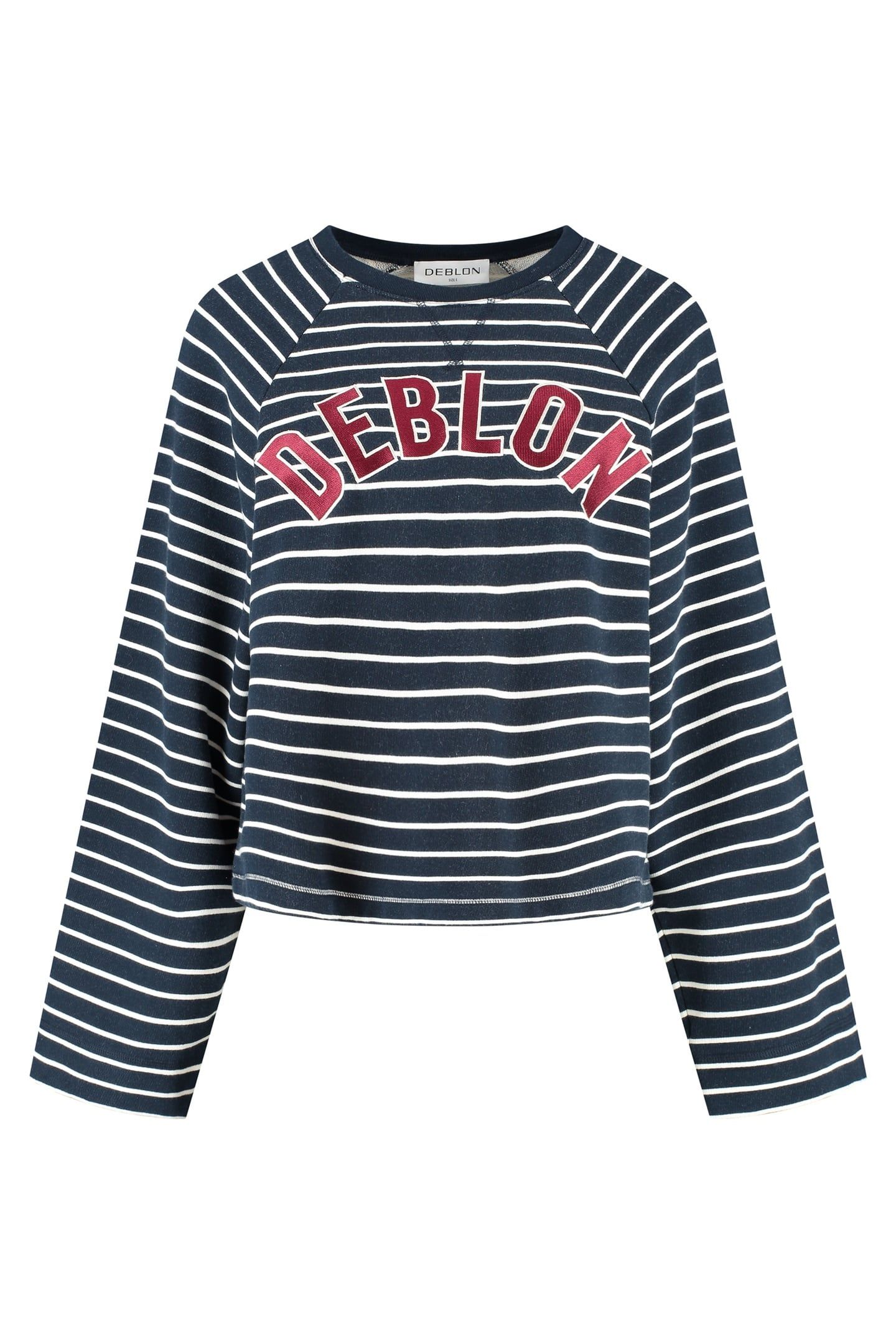DANA STRIPED SWEATER NAVY OFF WHITE 1