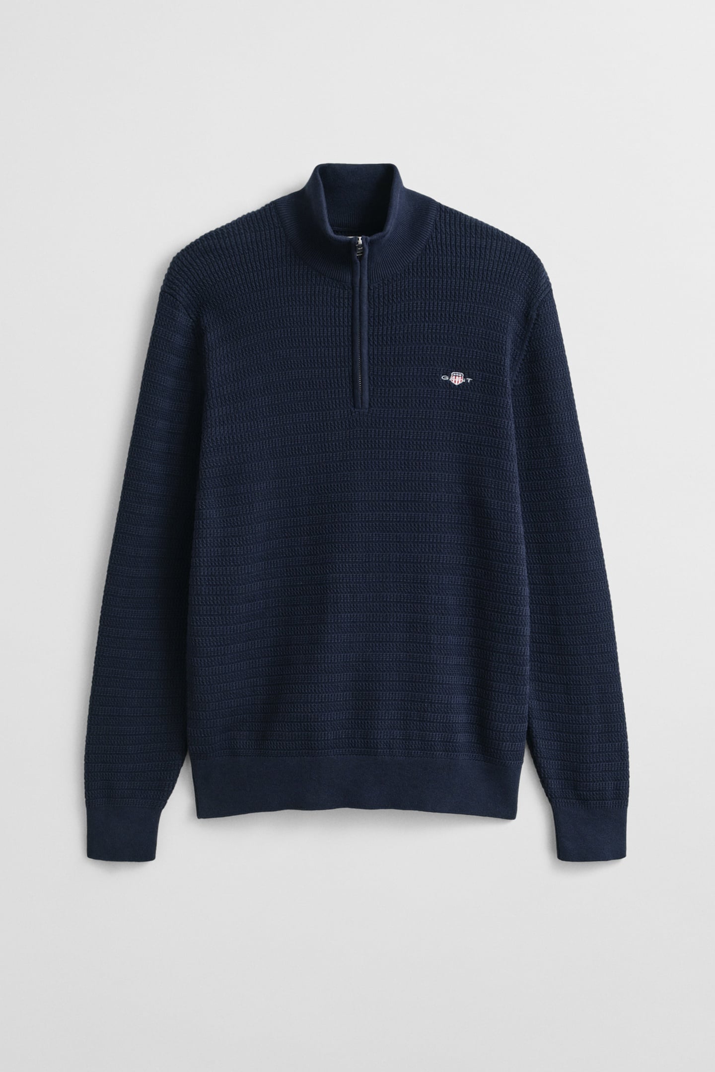 MINI CABLE HALF ZIP EVENING BLUE 4