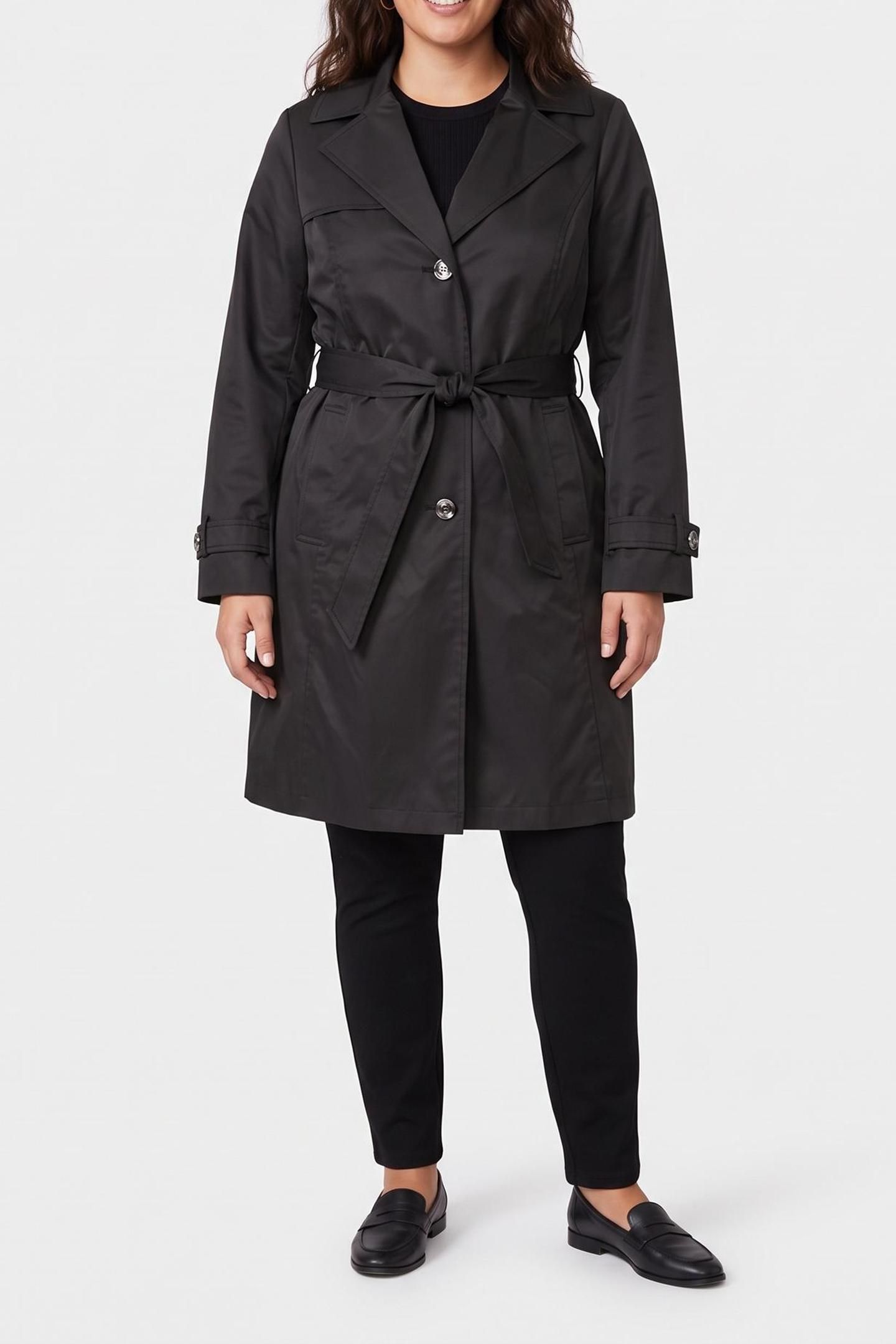 SB BELTED TRENCH BLACK 1