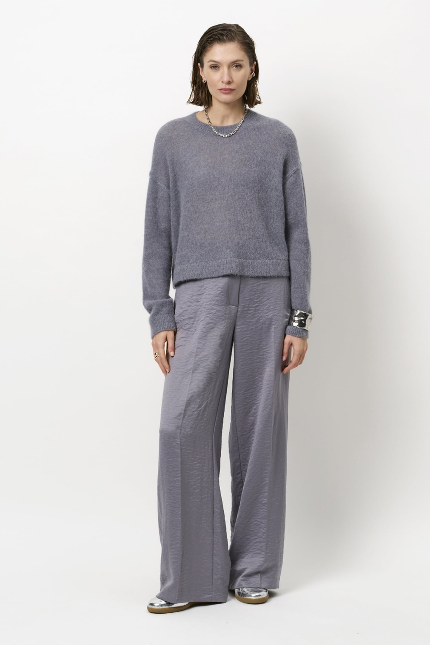 ARIAMA CREWNECK SWEATER THUNDER BLUE 2