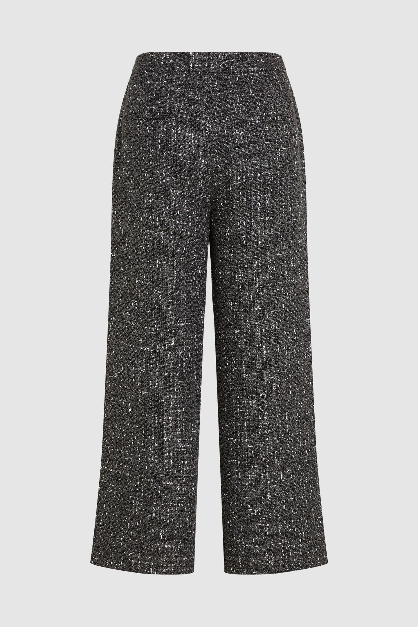 BOUCLE WIDE LEG PANTS GREY BOUCLE 3