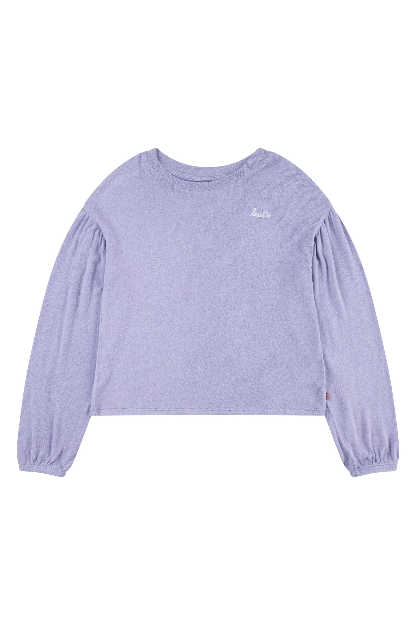 GIRLS HACCI SOLID LS KNIT TOP HEIRLOOM LILAC 1