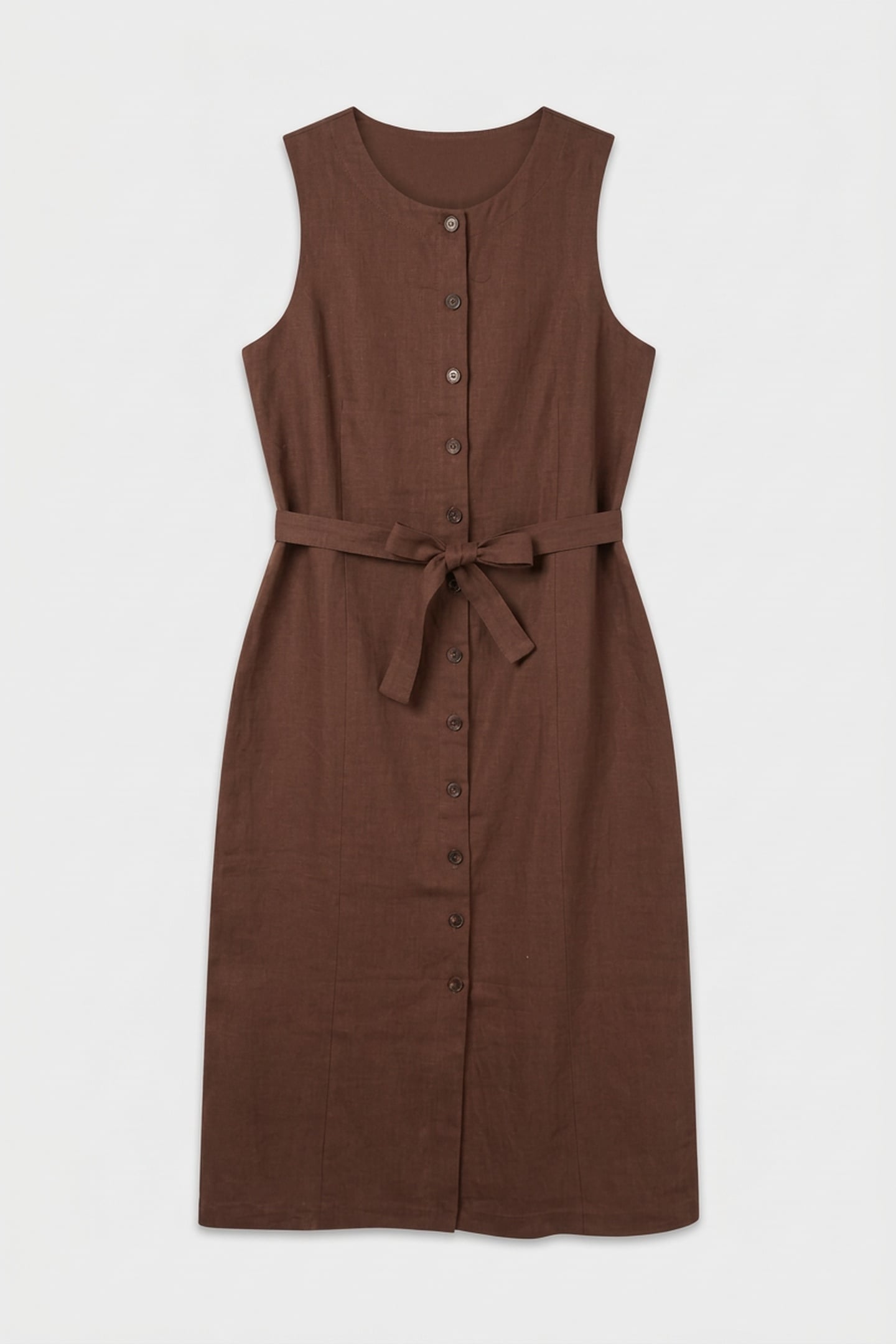 FIRIE VEST DRESS BROWN 4