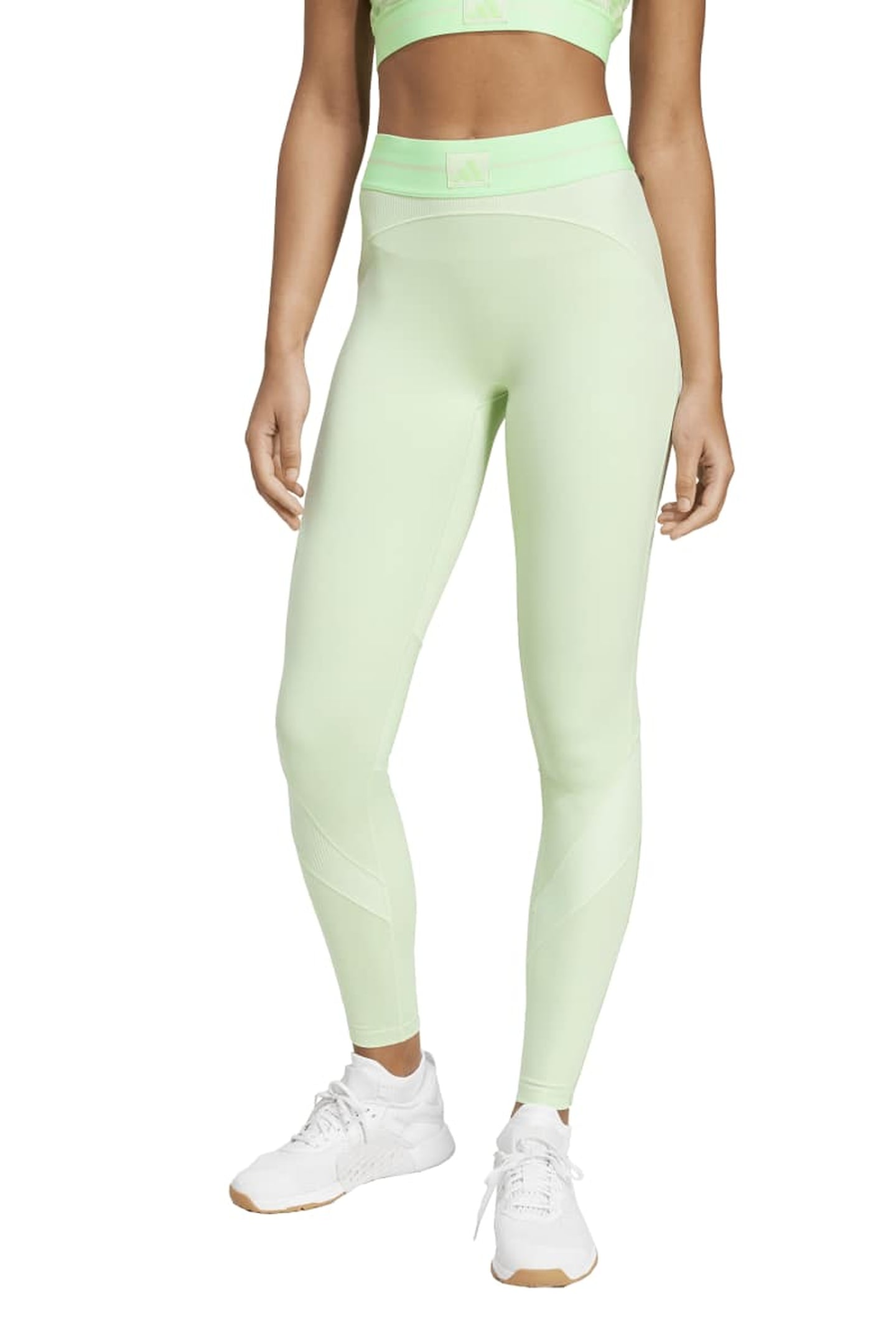 HYG RIB 1/1 LEGGINGS SEMI GREEN SPARK 1