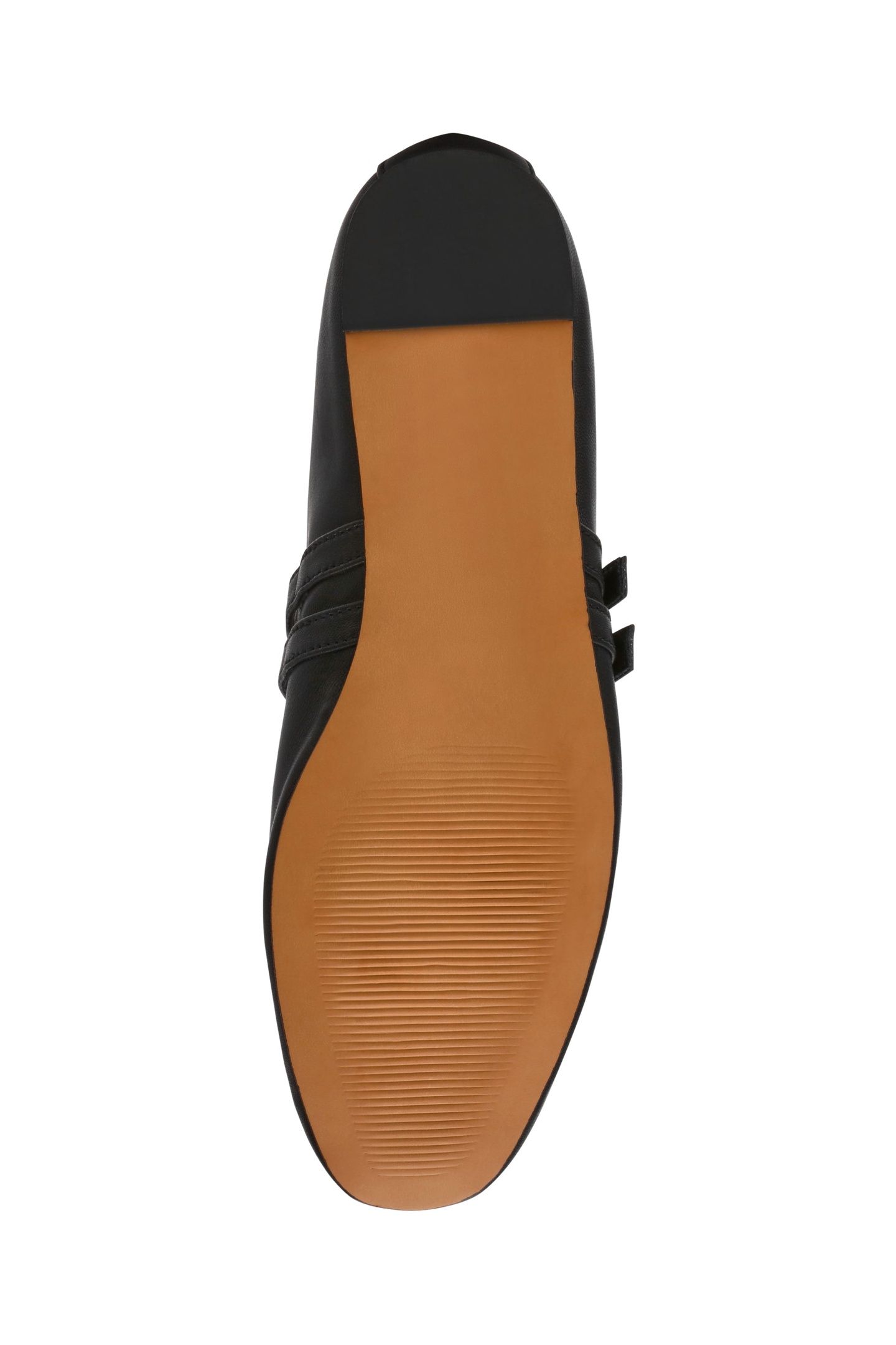 LYDIA FLAT SHOES BLACK LEATHER 7