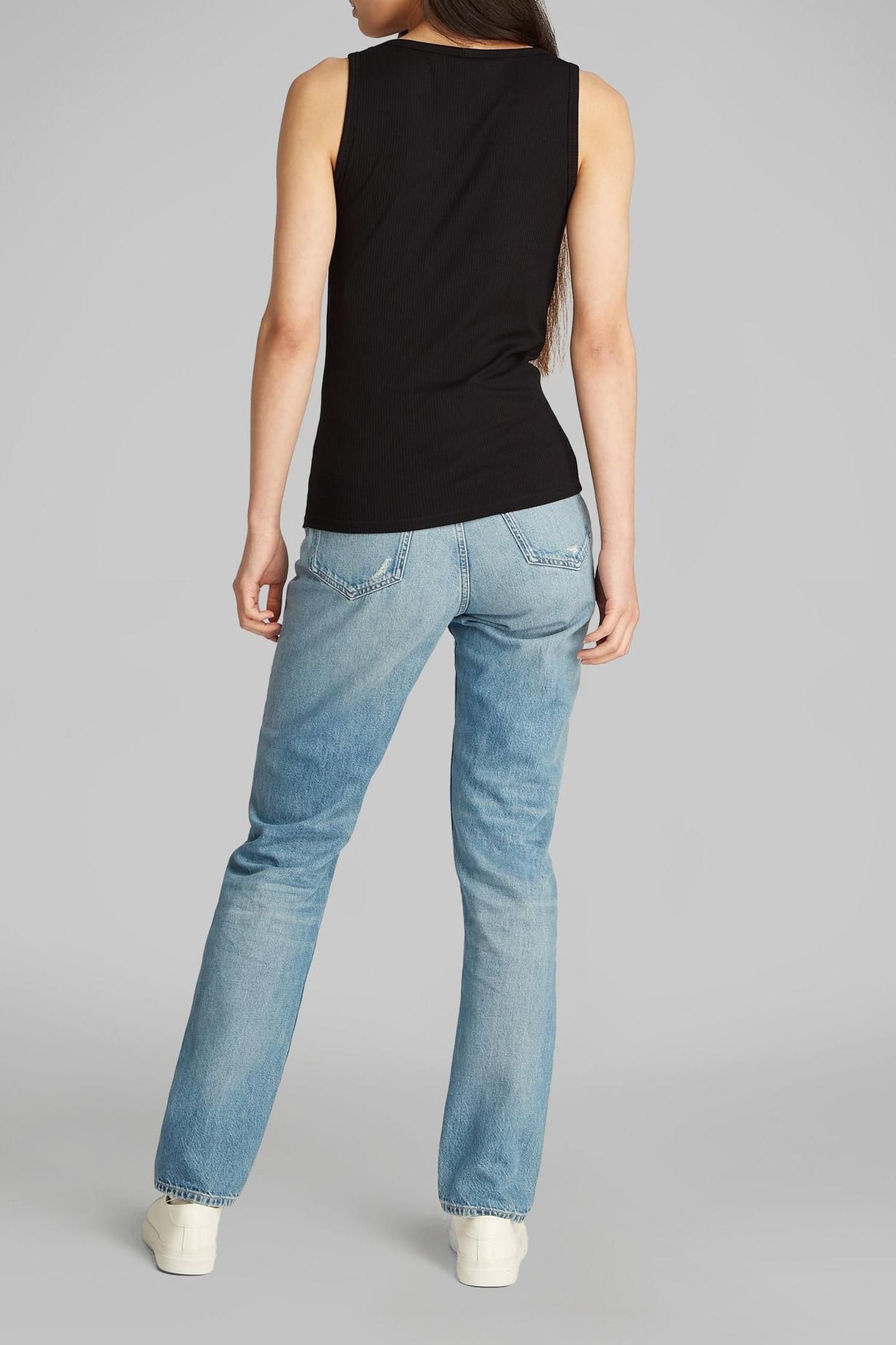 MODAL RIB TANK TOP BLACK 2