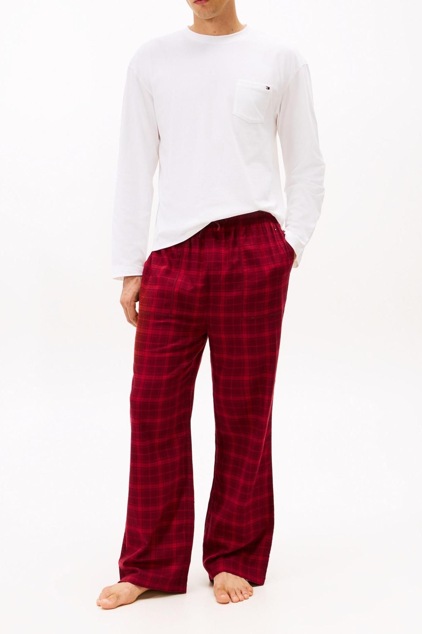 FLANNEL PJ PANT TONAL CHECK RED 1