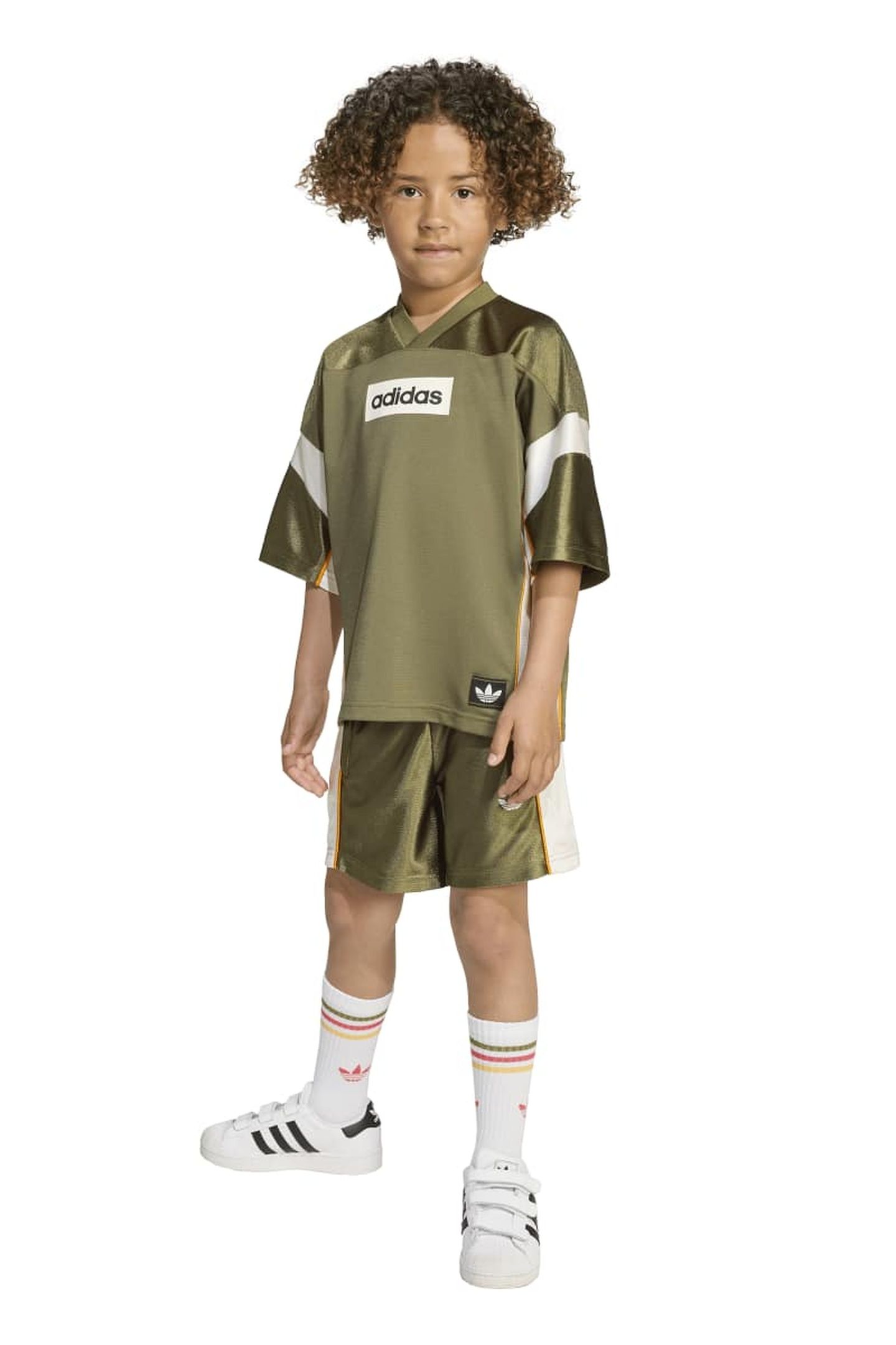 KIDS SHORT TEE SET FOCUS OLIVE 1