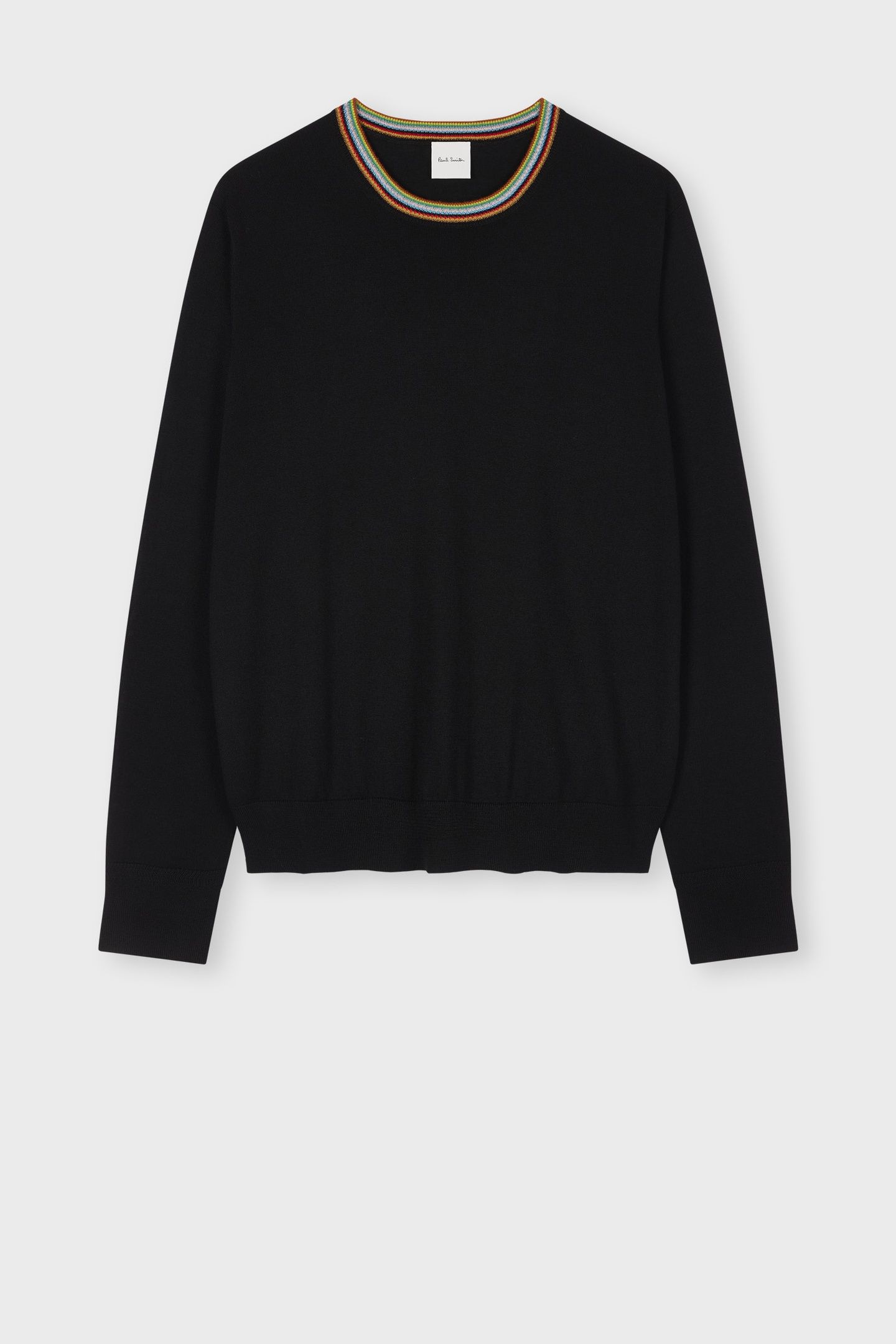 WOMENS KNITTED SWEATER CREW NECK BLACK 4