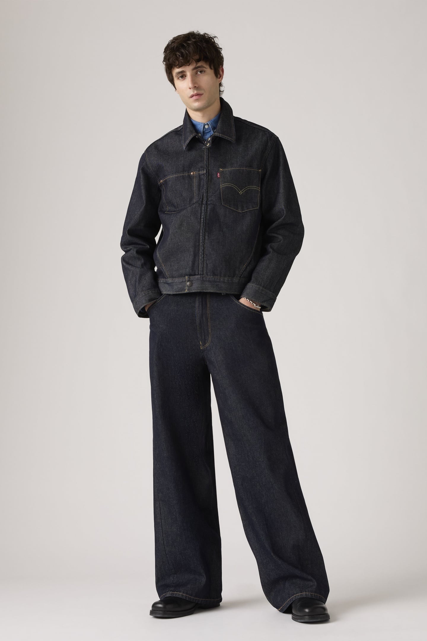TWISTED BAGGY WIDE JEANS 6