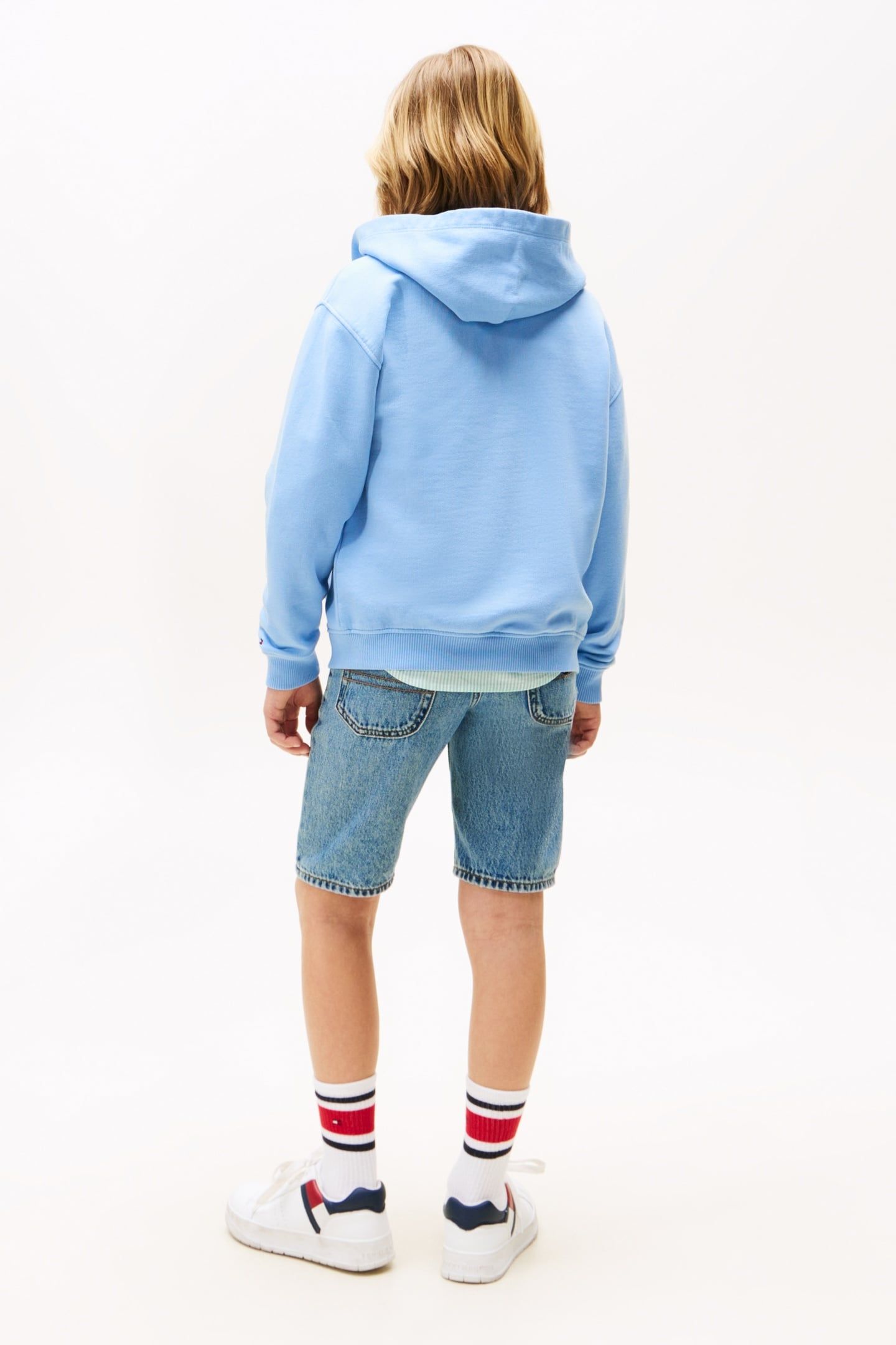BOYS TONAL FLAG EMB ZIP CLOUDY BLUE 2