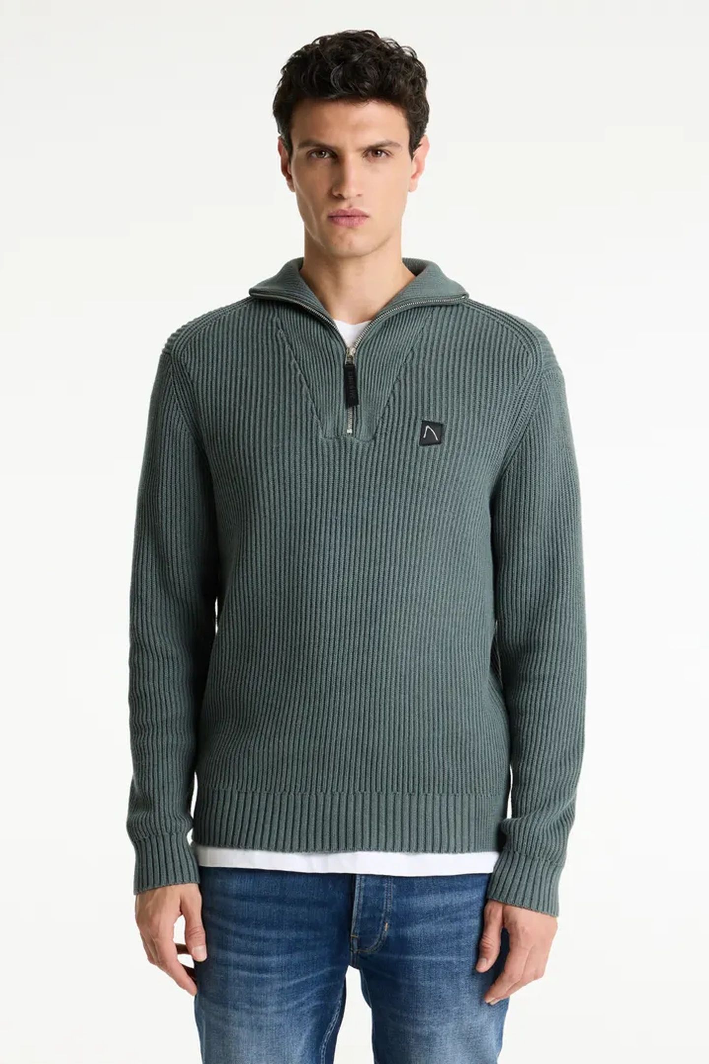 PULLOVER OLIVER HALF ZIP BALSAM GREEN 2