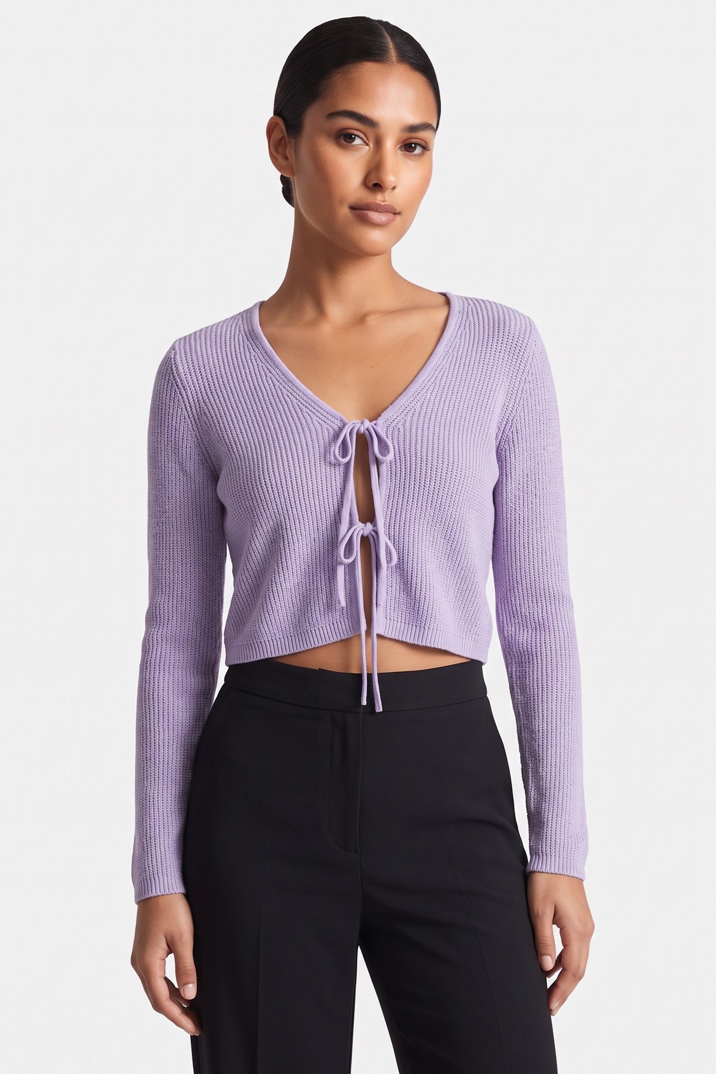 VE BILBO CARDIGAN 2:1 PURPLE 1