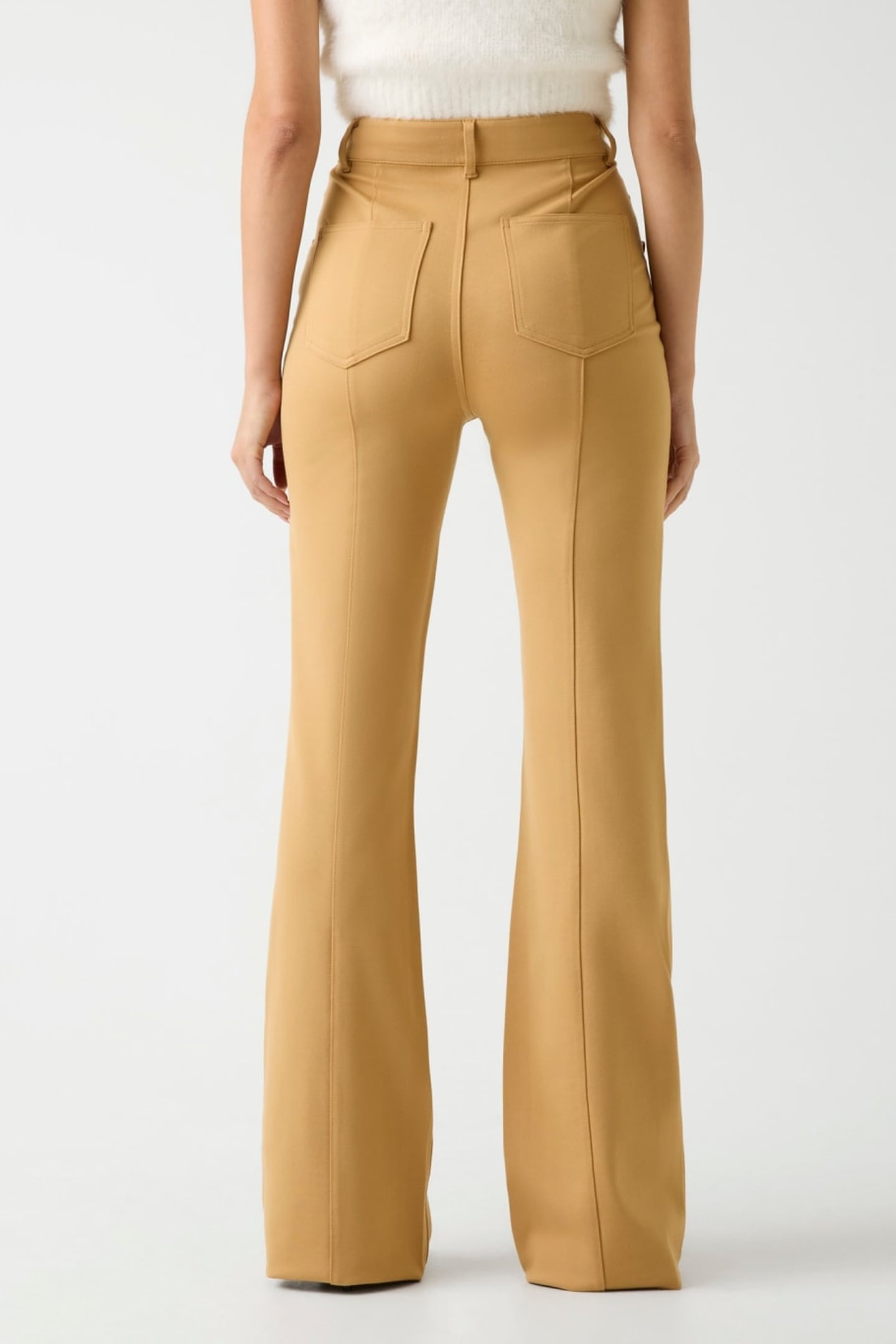 CHRISSY FLARE PANTS KHAKI TAN 2