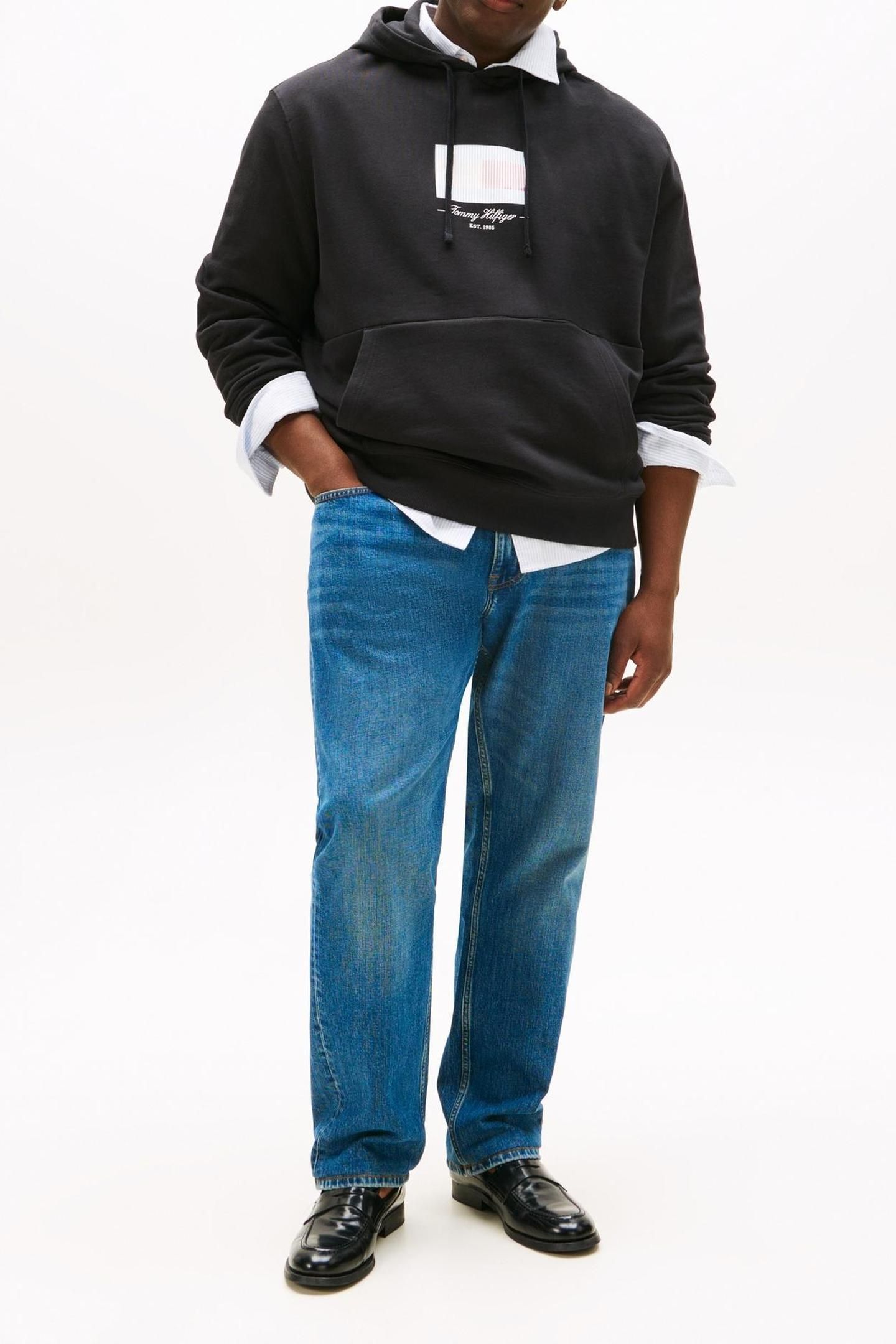 BT-ITHACA FLAG HOODIE BLACK 1