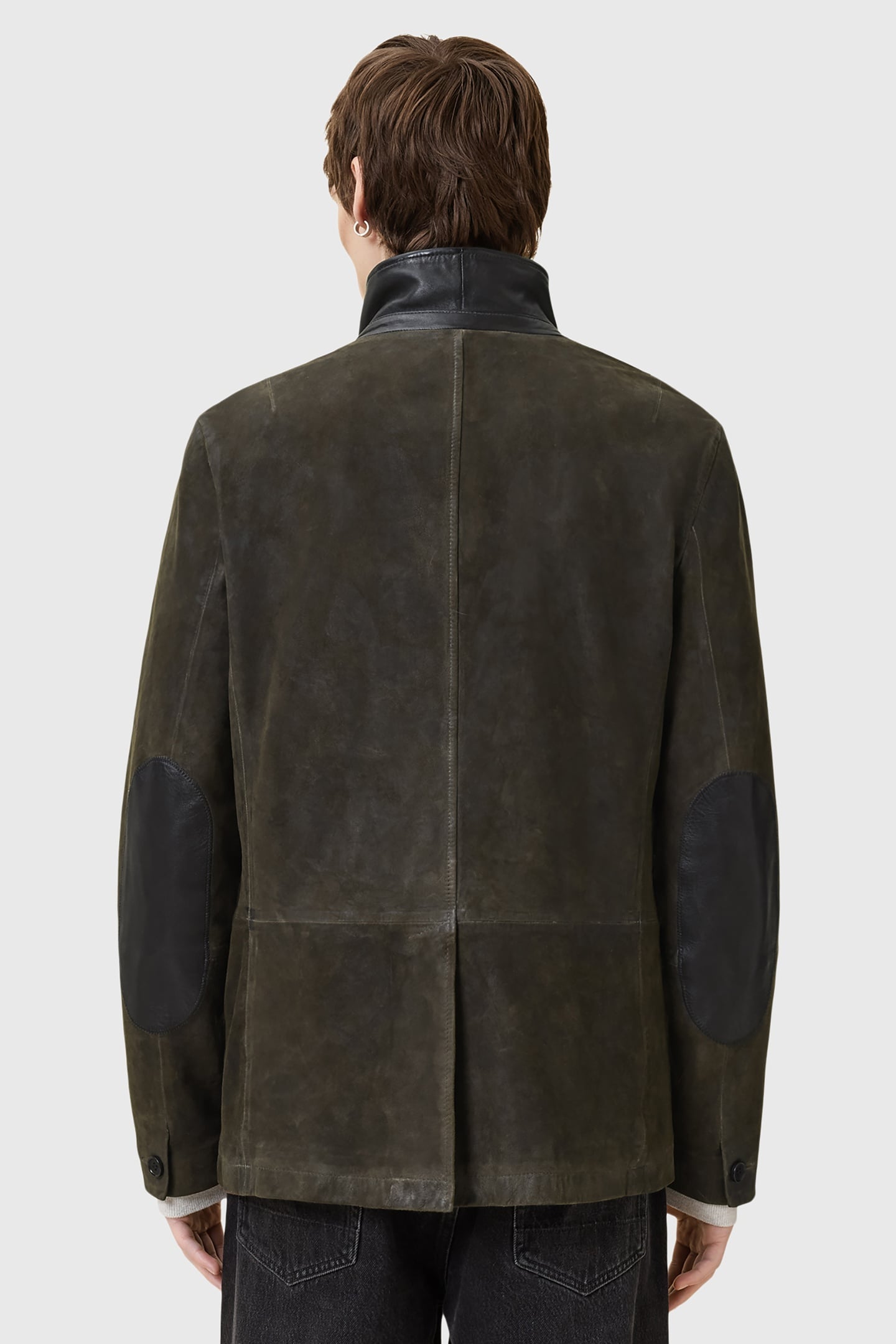 SURVEY LTHR BLAZER DARK OLIVE 3