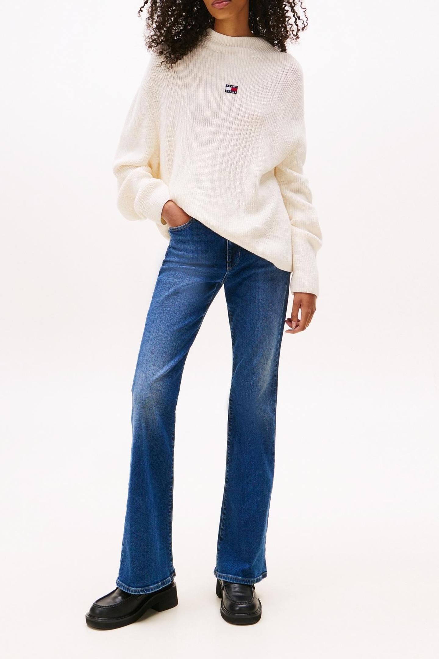TJW MOCKNECK BADGE SWEATER ANCIENT WHITE 3
