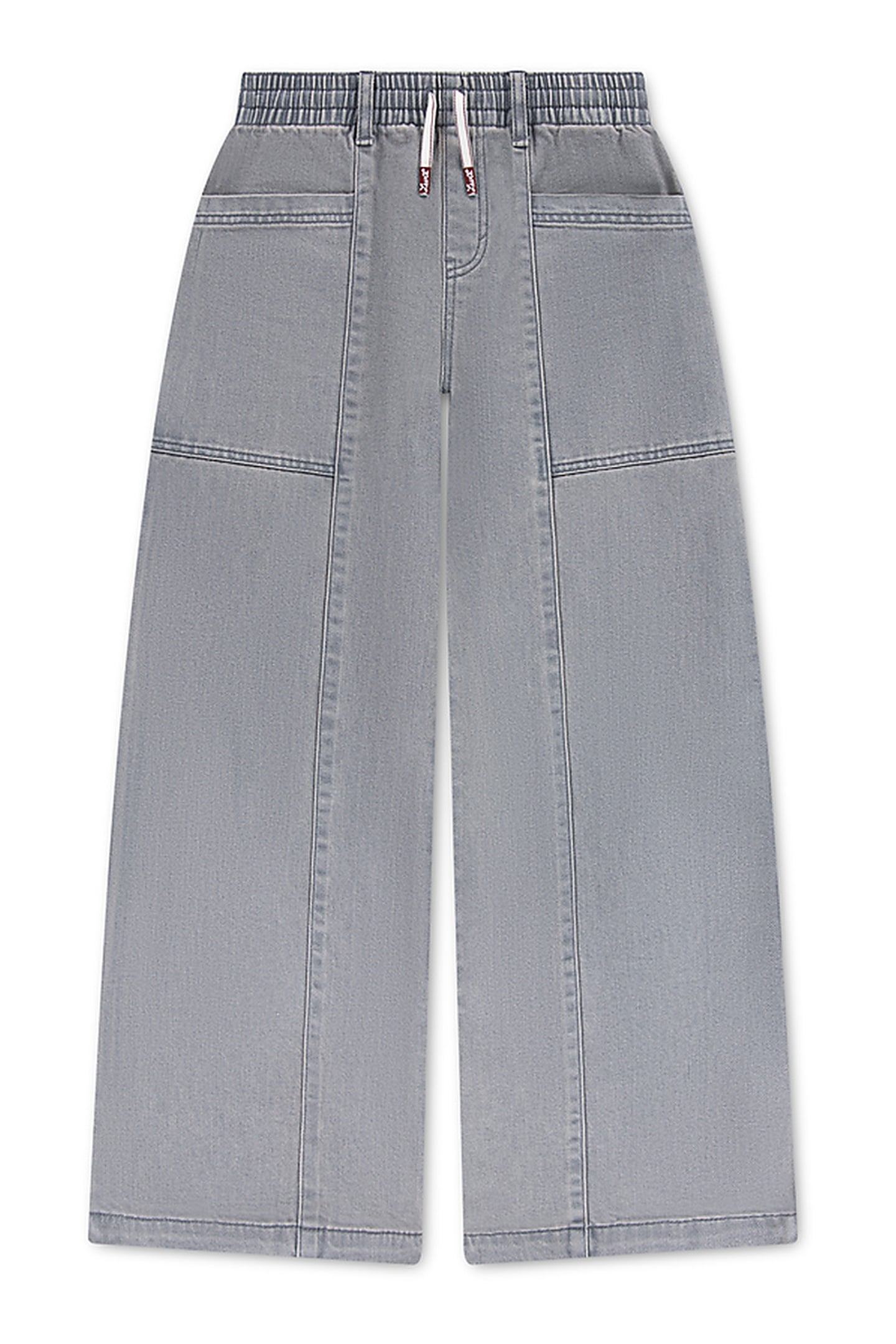 GIRLS PULL-ON '94 BAGGY WIDE LEG GRAPHITEPENCILNODESTRUCT 1