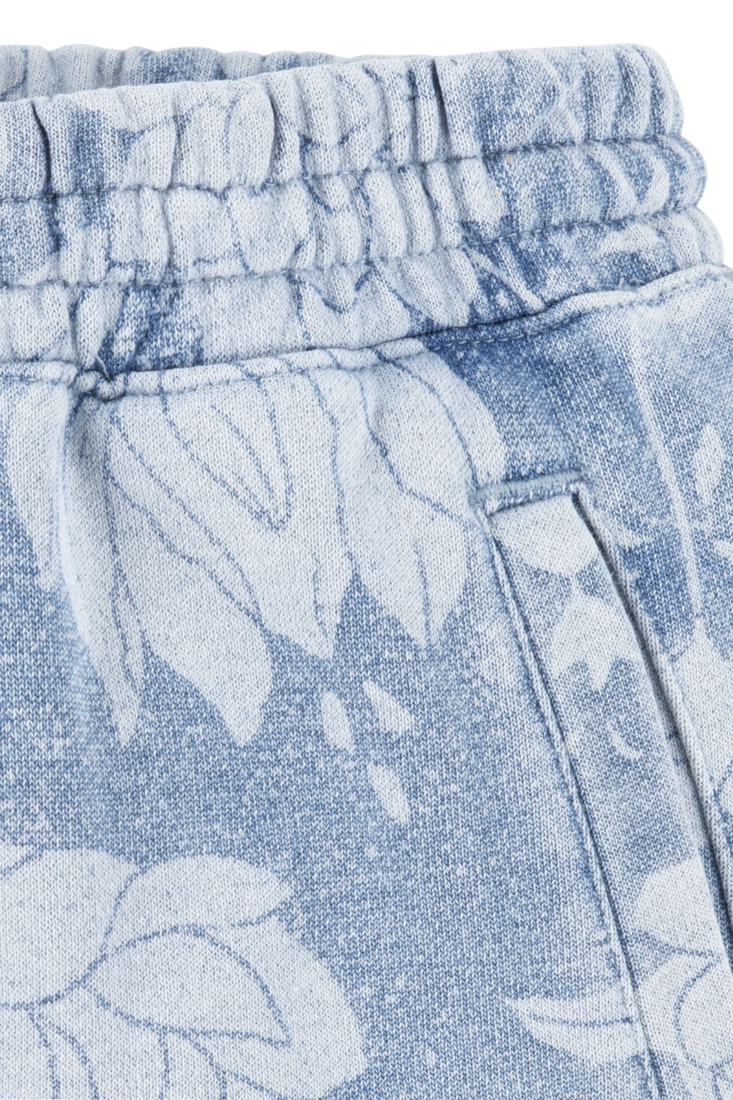 GIRLS DISCHARGE JOGGER INDIGO LIGHT FLORAL 3