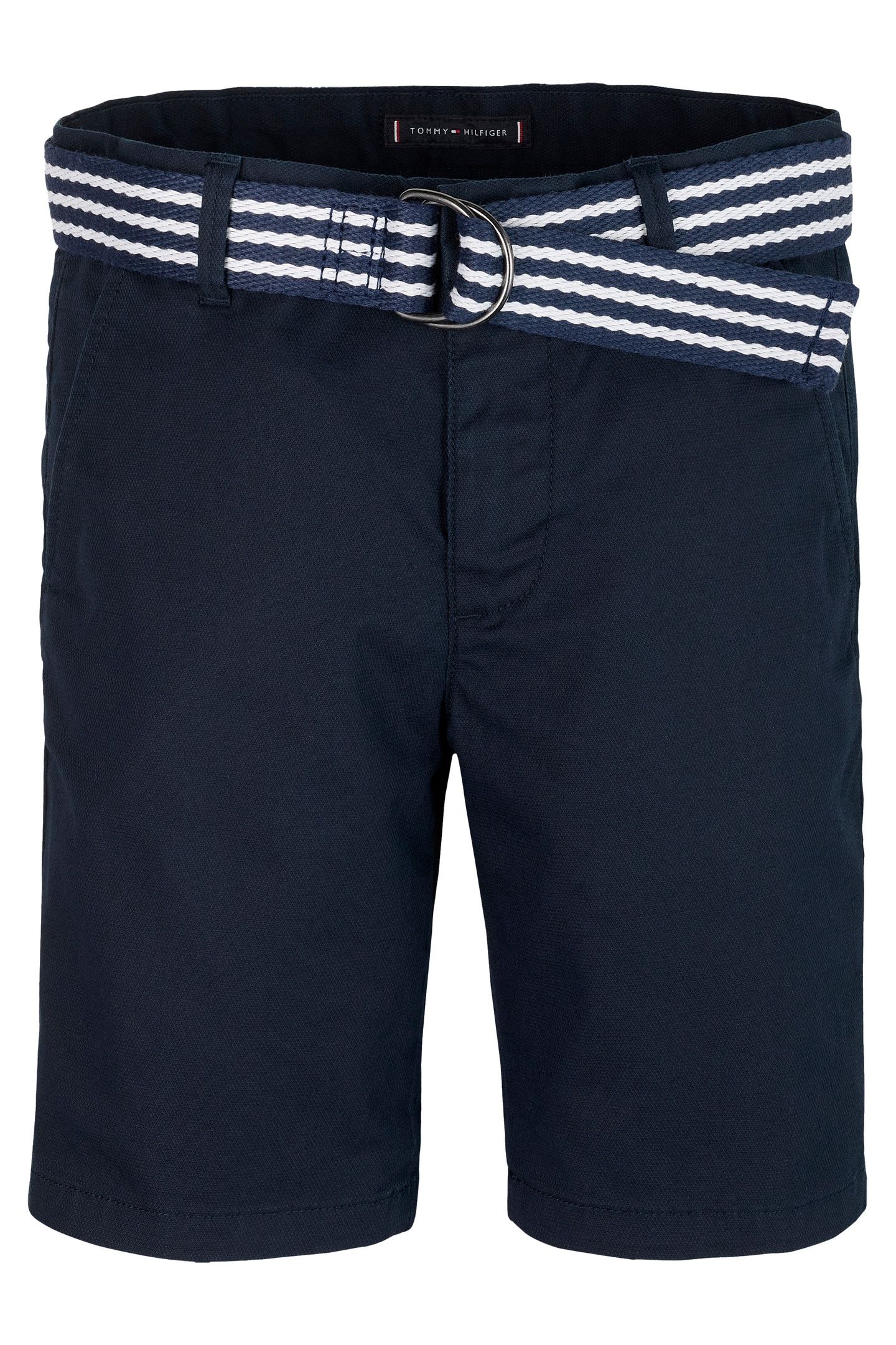 BOYS WOVEN BELTED SHORT DARK NIGHT NAVY 1