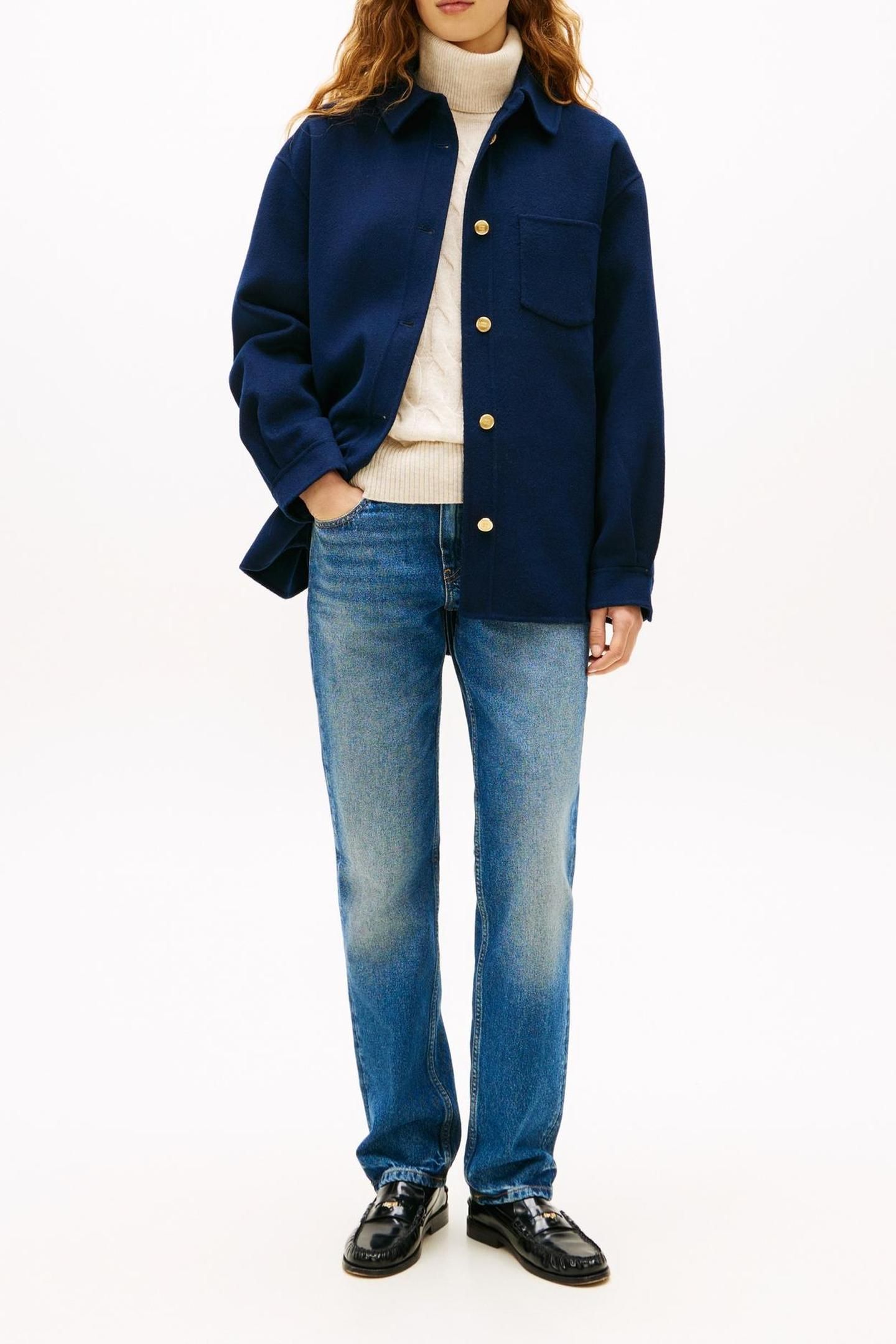 DF WOOL BLEND REG JACKET DARK NIGHT NAVY 1