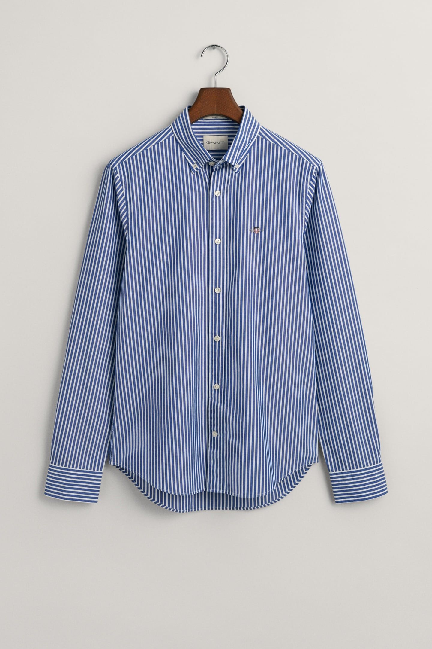 SLIM CLASSIC POPLIN STRIPE SHIRT COLLEGE BLUE 1