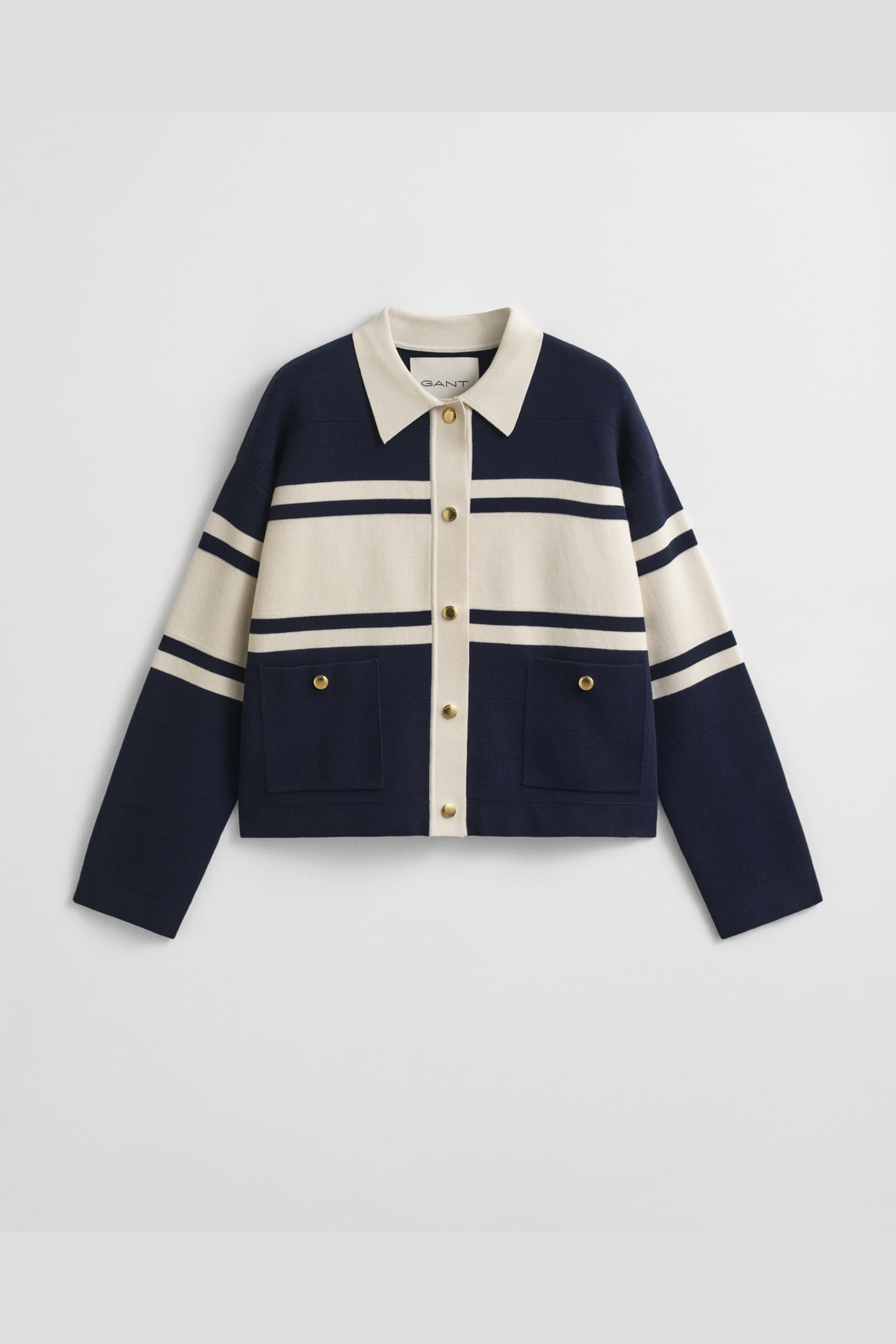 COLOR BLOCKED CARDIGAN EVENING BLUE 3