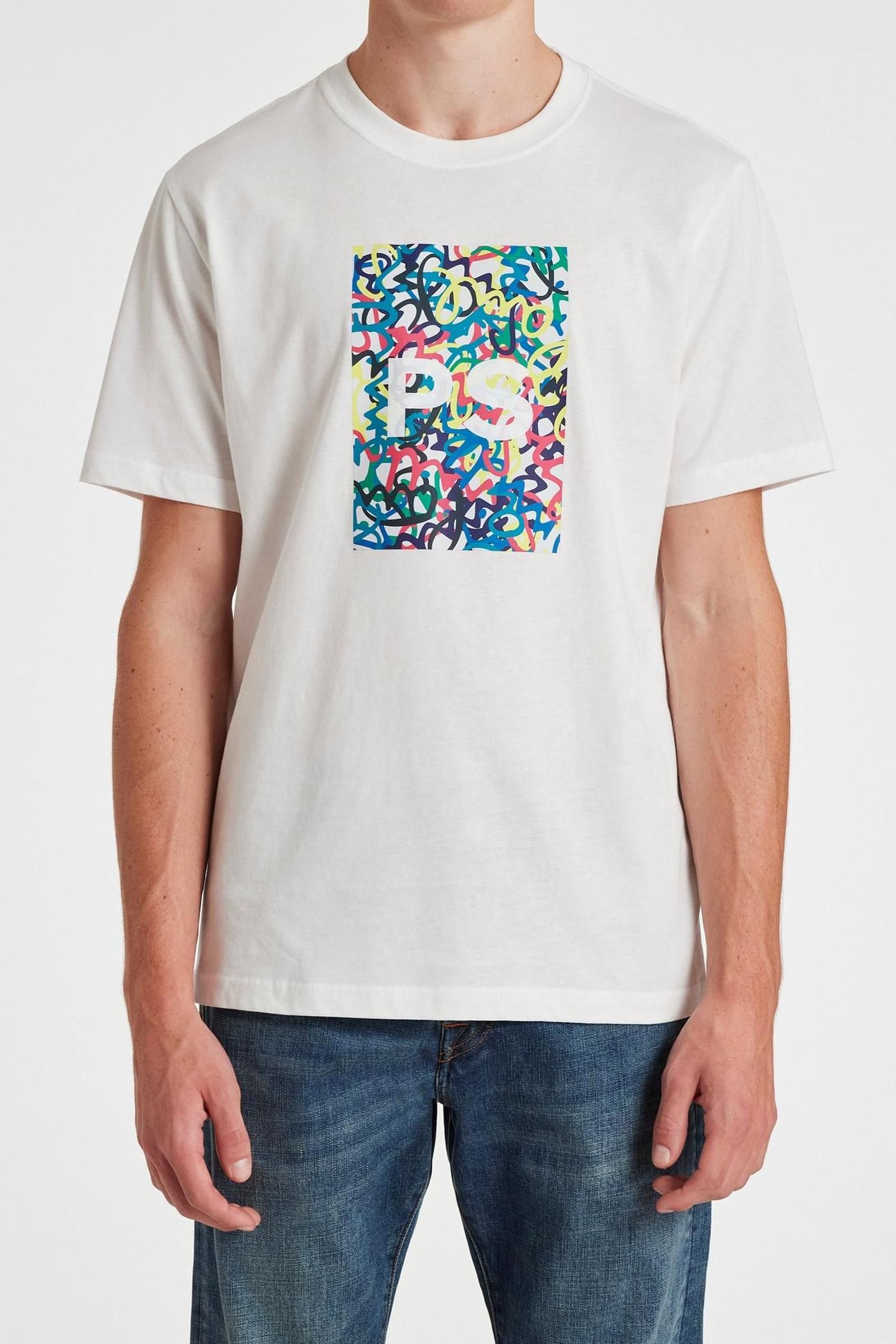 MENS REG FIT TSHIRT PS WHITE 1