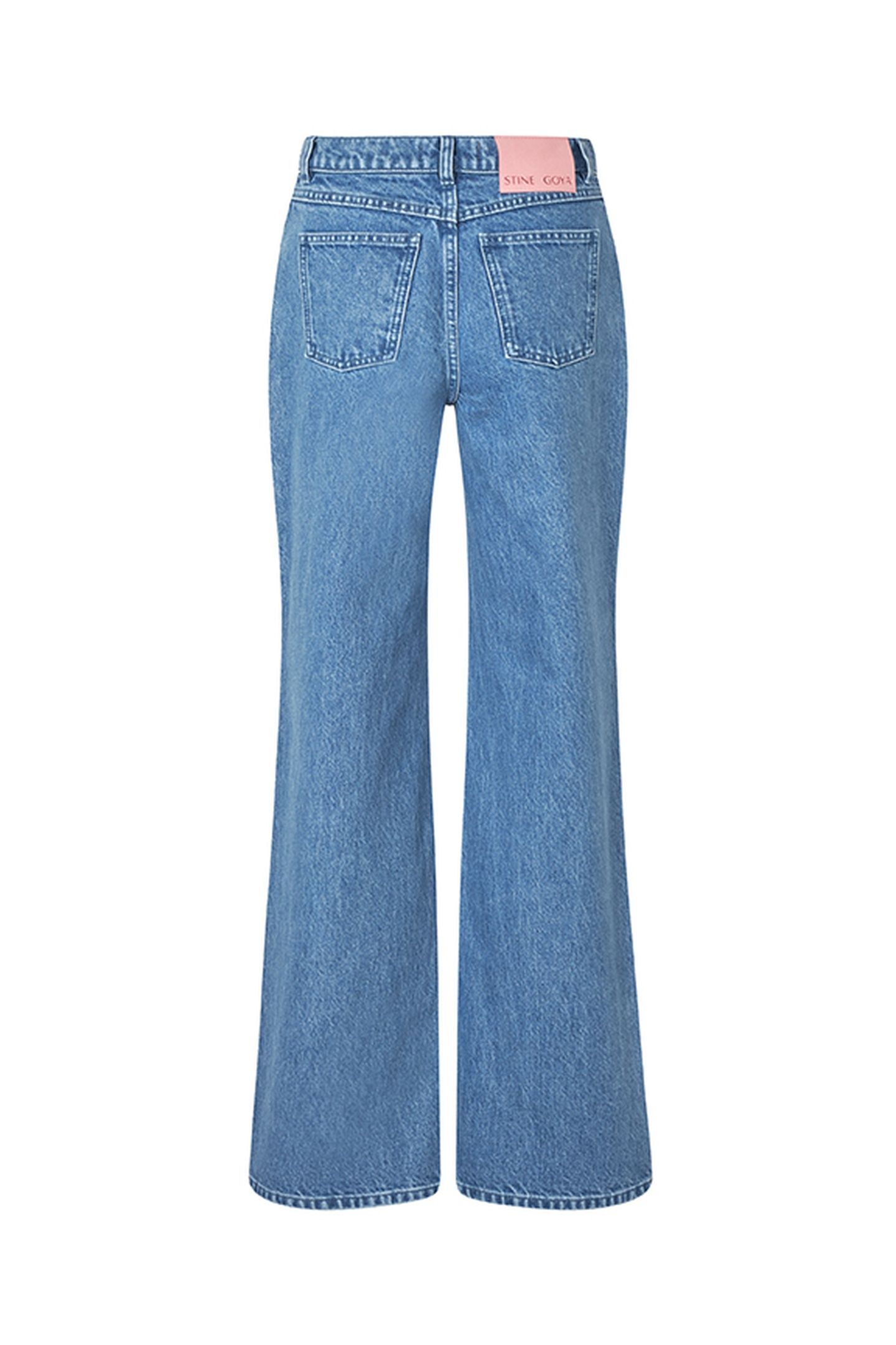 STRAIGHT LEG LONG PANTS DENIM BLUE 6