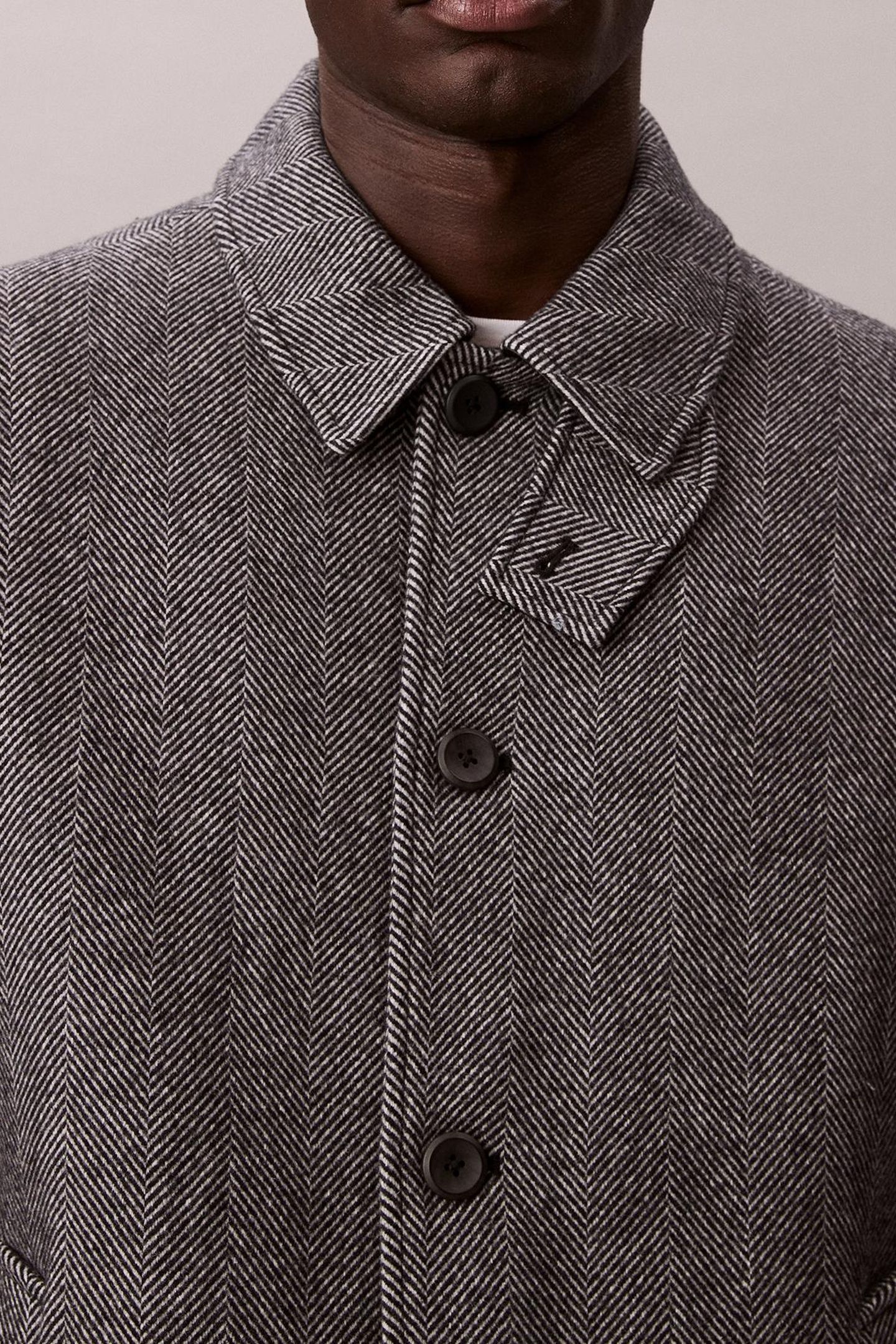 LS TECH WOOL BLEND COAT BLACK 5