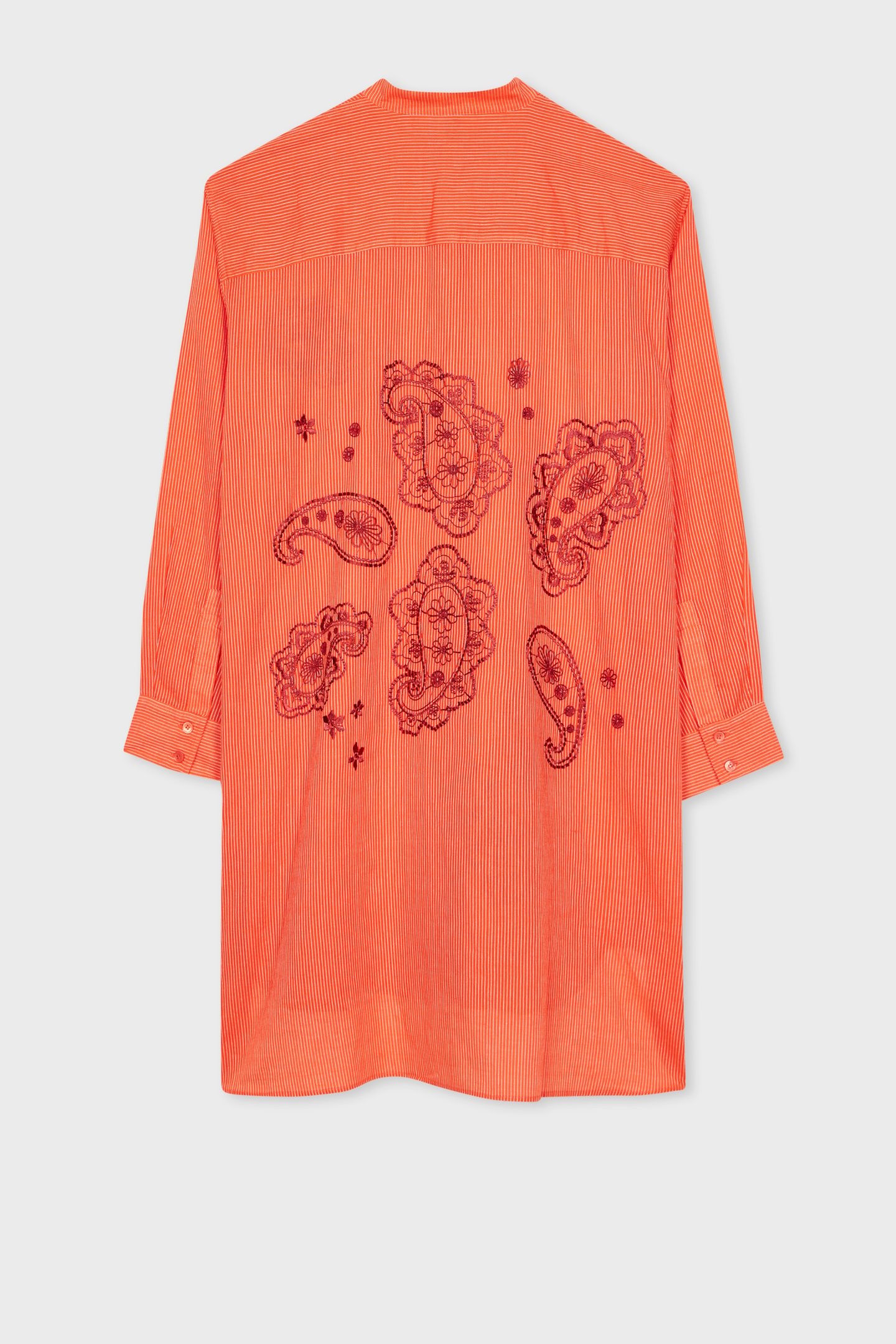 WOMEN KAFTAN STRPE PAISLY ORANGE 3