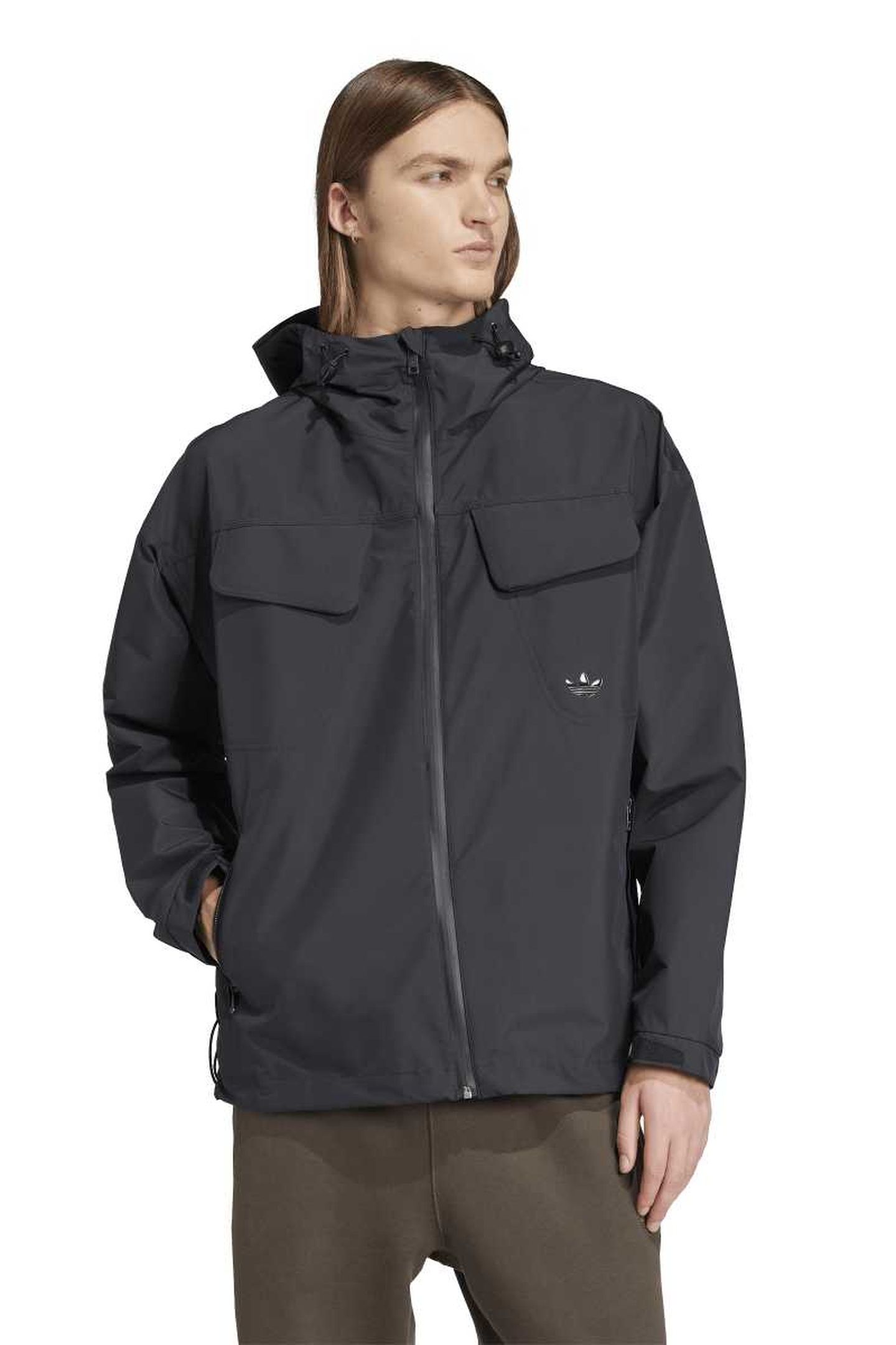 UNISEX ESSENTIAL WINDBREAKER BLACK 1