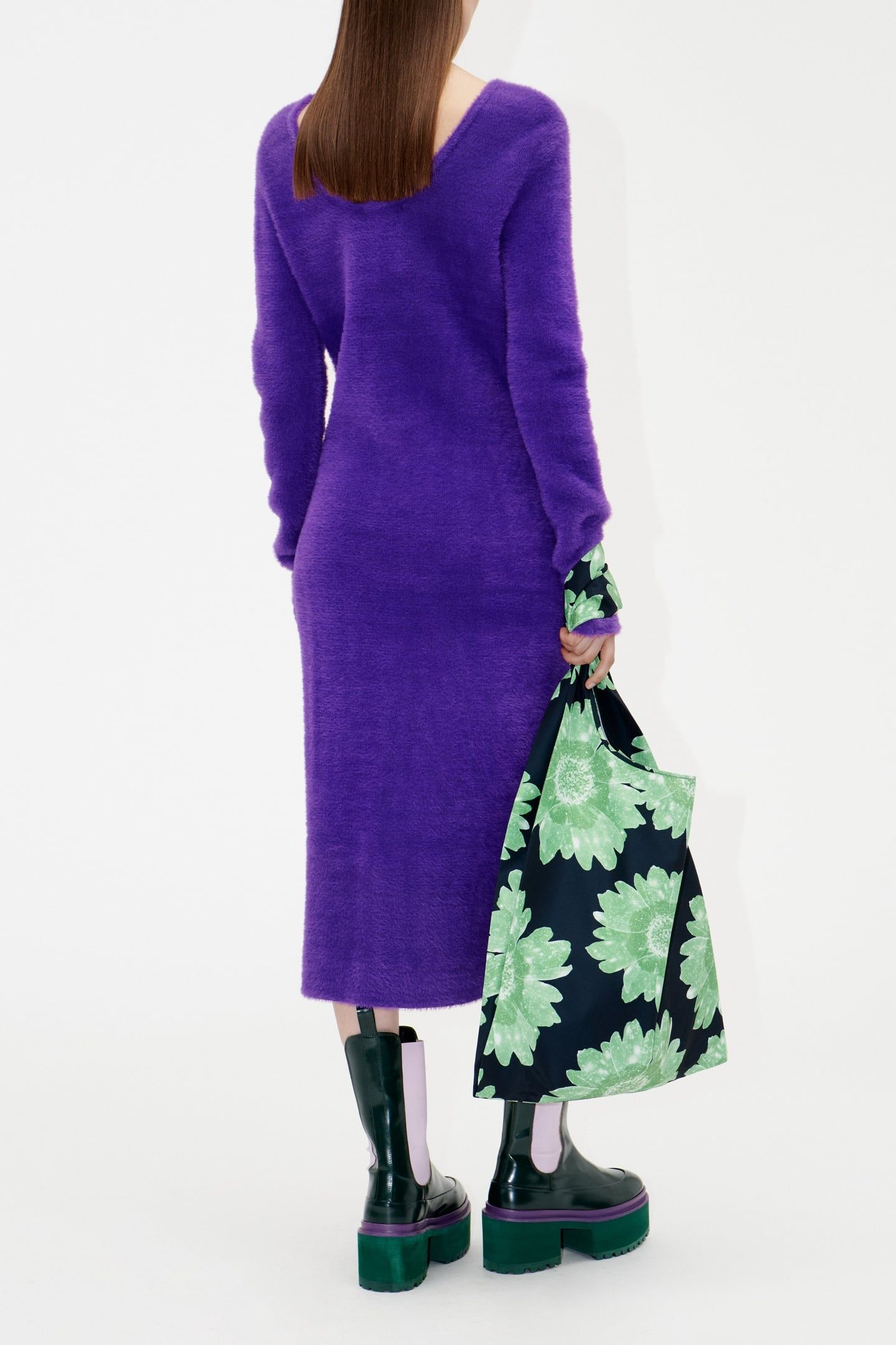HELLA KNIT DRESS ROYAL PURPLE 2