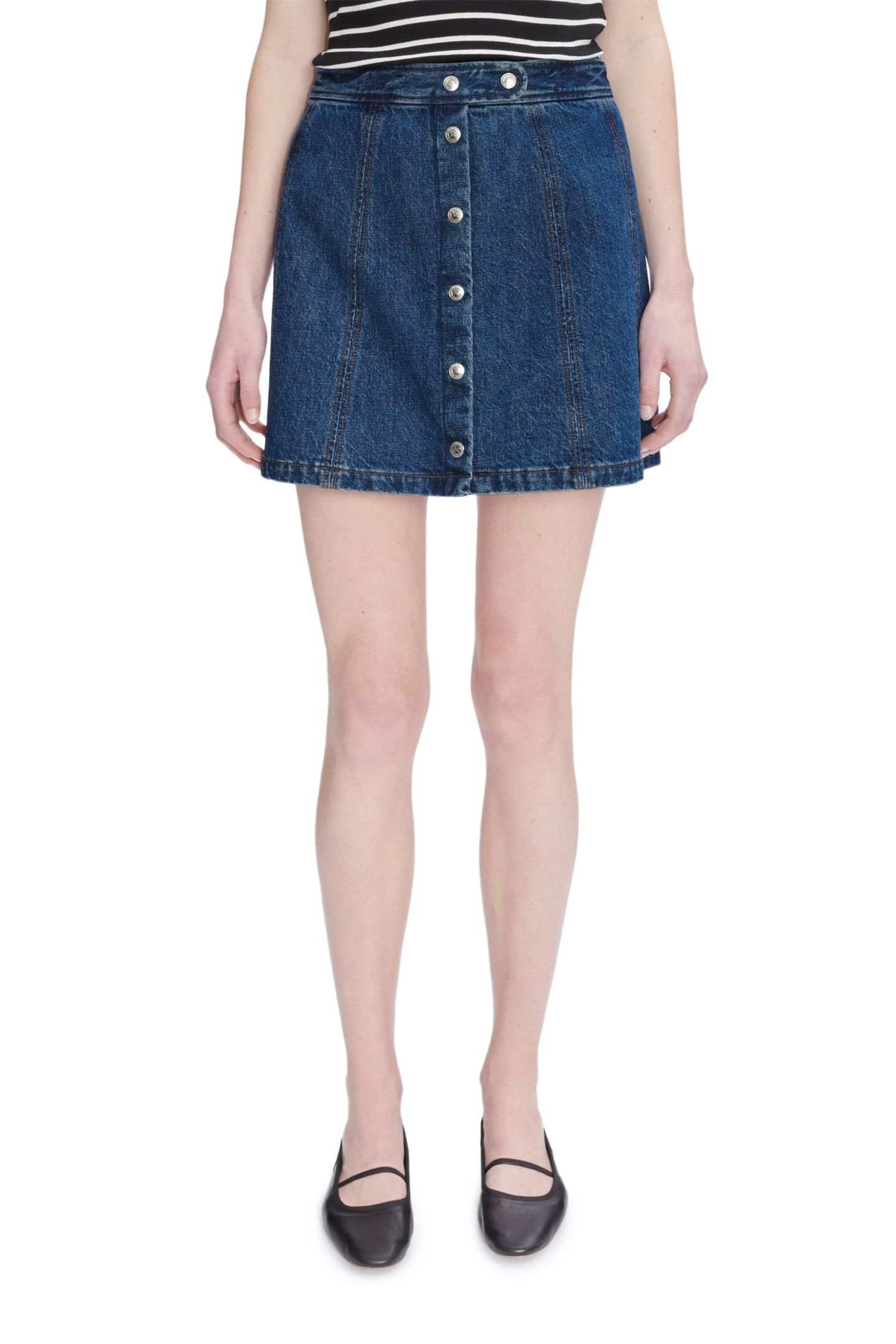 SKIRT POPPY WASHED INDIGO 1