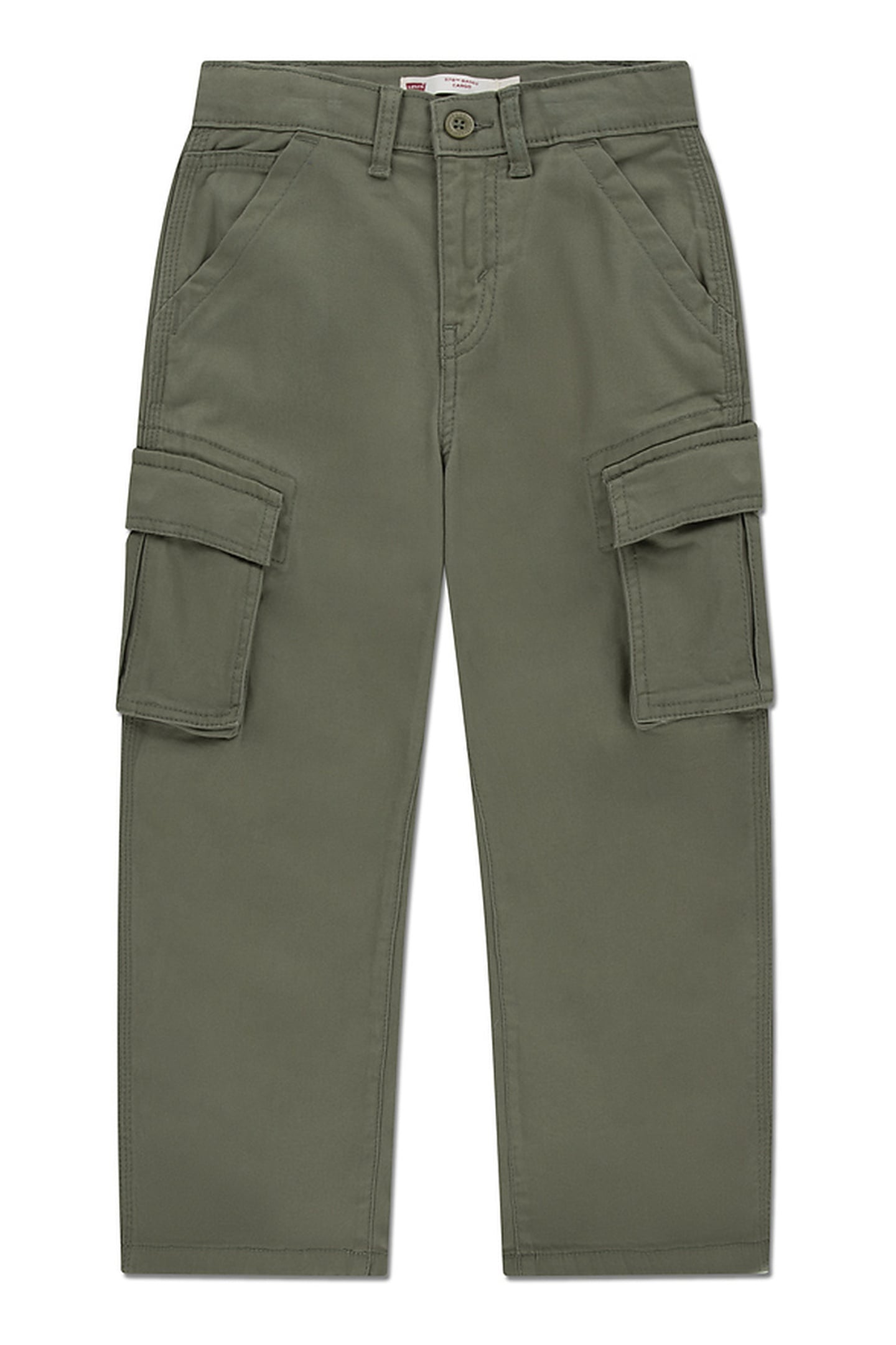 BOYS 578 BAGGY FIT CARGO PANTS DEEP LICHEN GREEN 1