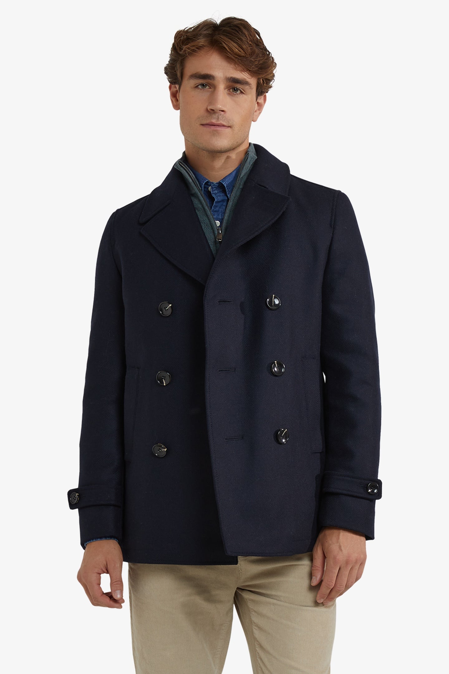 WOOL PEACOAT NAVY 1