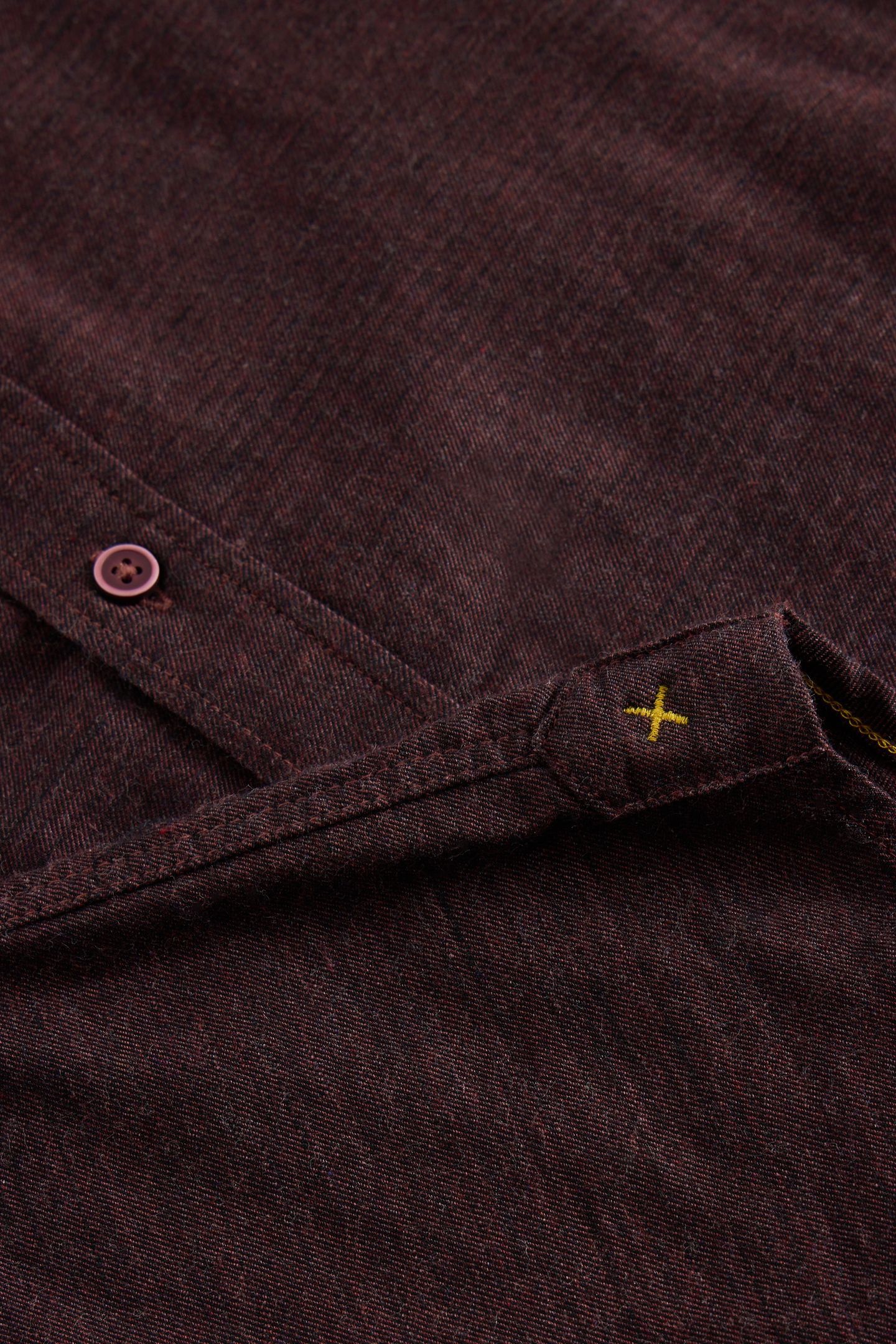 TEXTURED SLUB LS SHIRT DARK PLUM 6