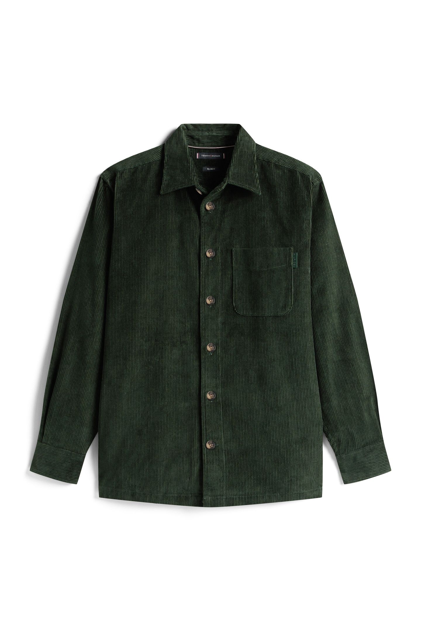CORDUROY RELAXED OVERSHIRT RIVERBED GREEN CORD 4
