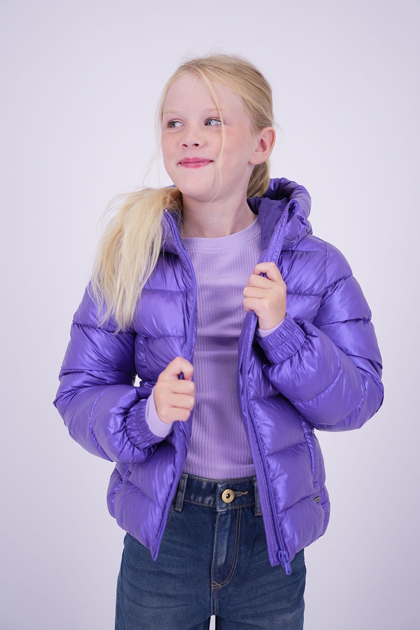 GIRLS TIAMME JACKET OUTDOOR VIOLA PURPLE 2